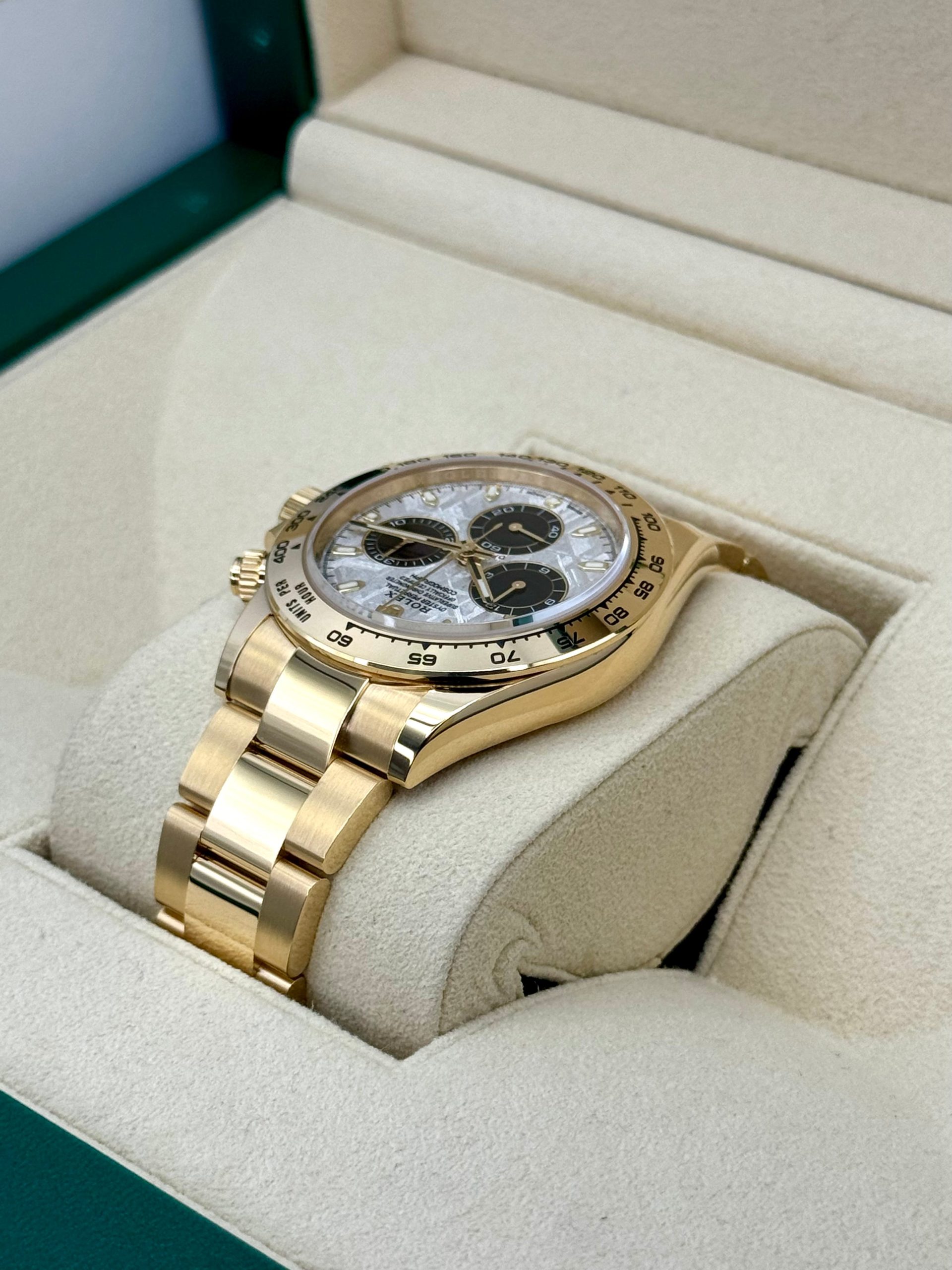 NEW 2023 Rolex Daytona 40mm 116508 Yellow Gold Meteorite Dial - Image 7