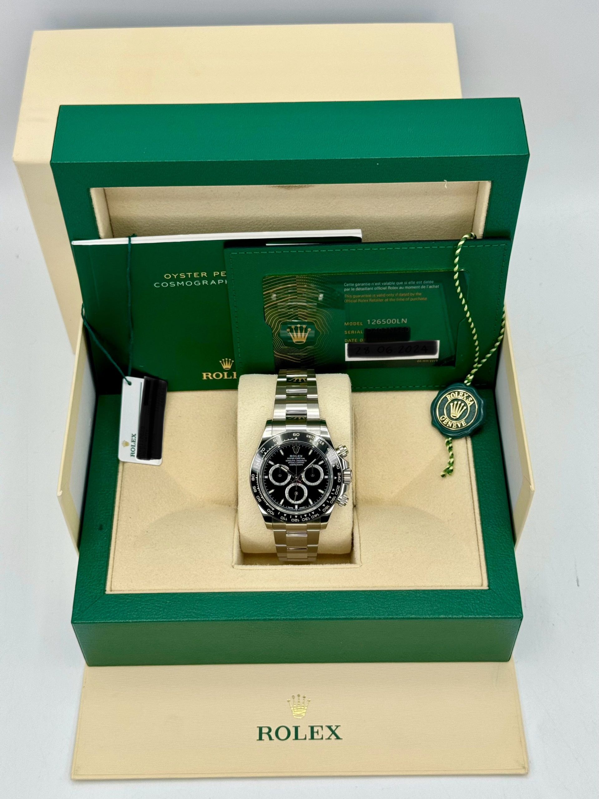 2024 Rolex Daytona 40mm 126500LN Stainless Steel Black Dial - Image 12