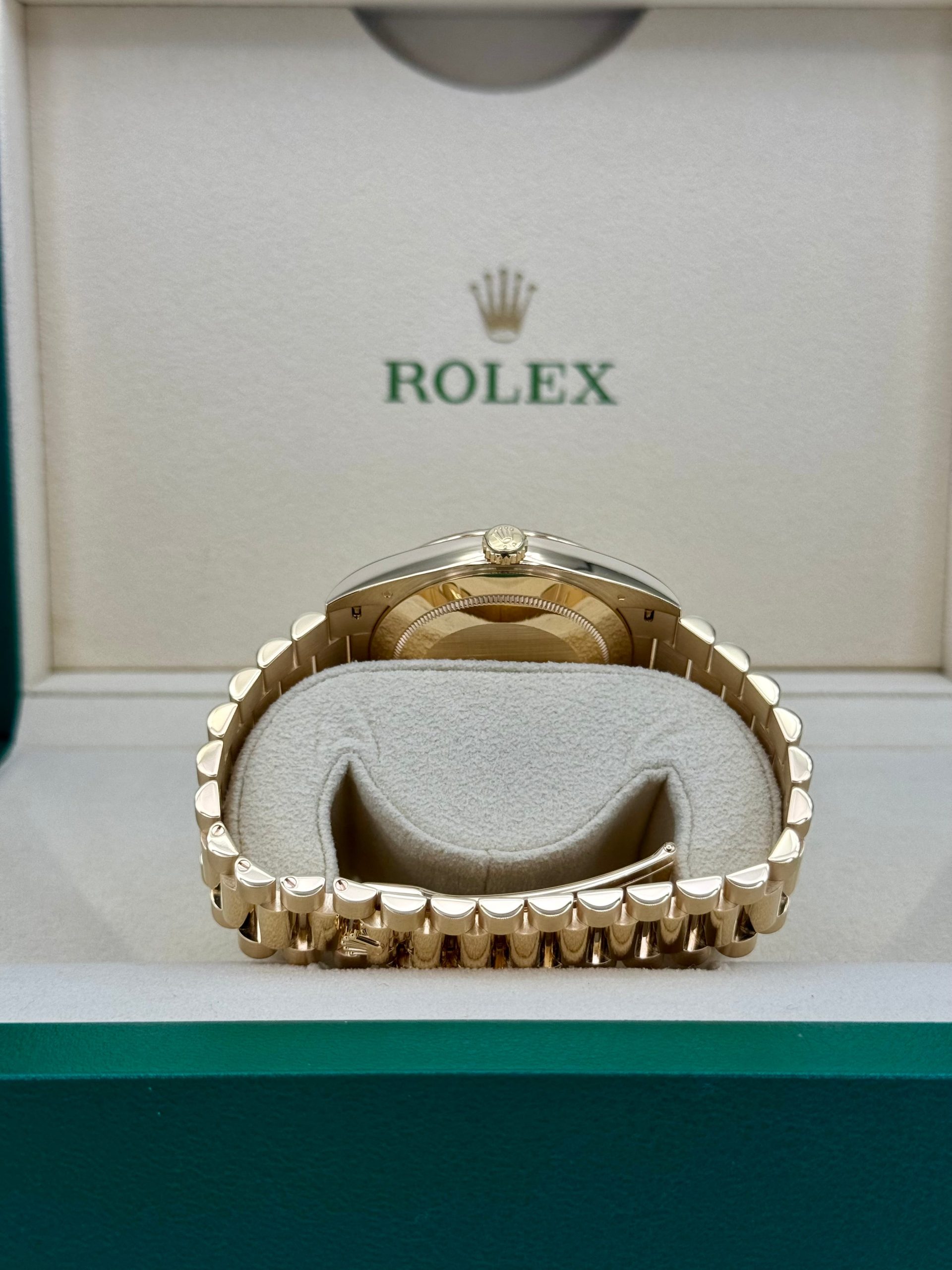 2023 Rolex Day-Date 40mm 228238 Black Diamond Baguette Dial - Image 9