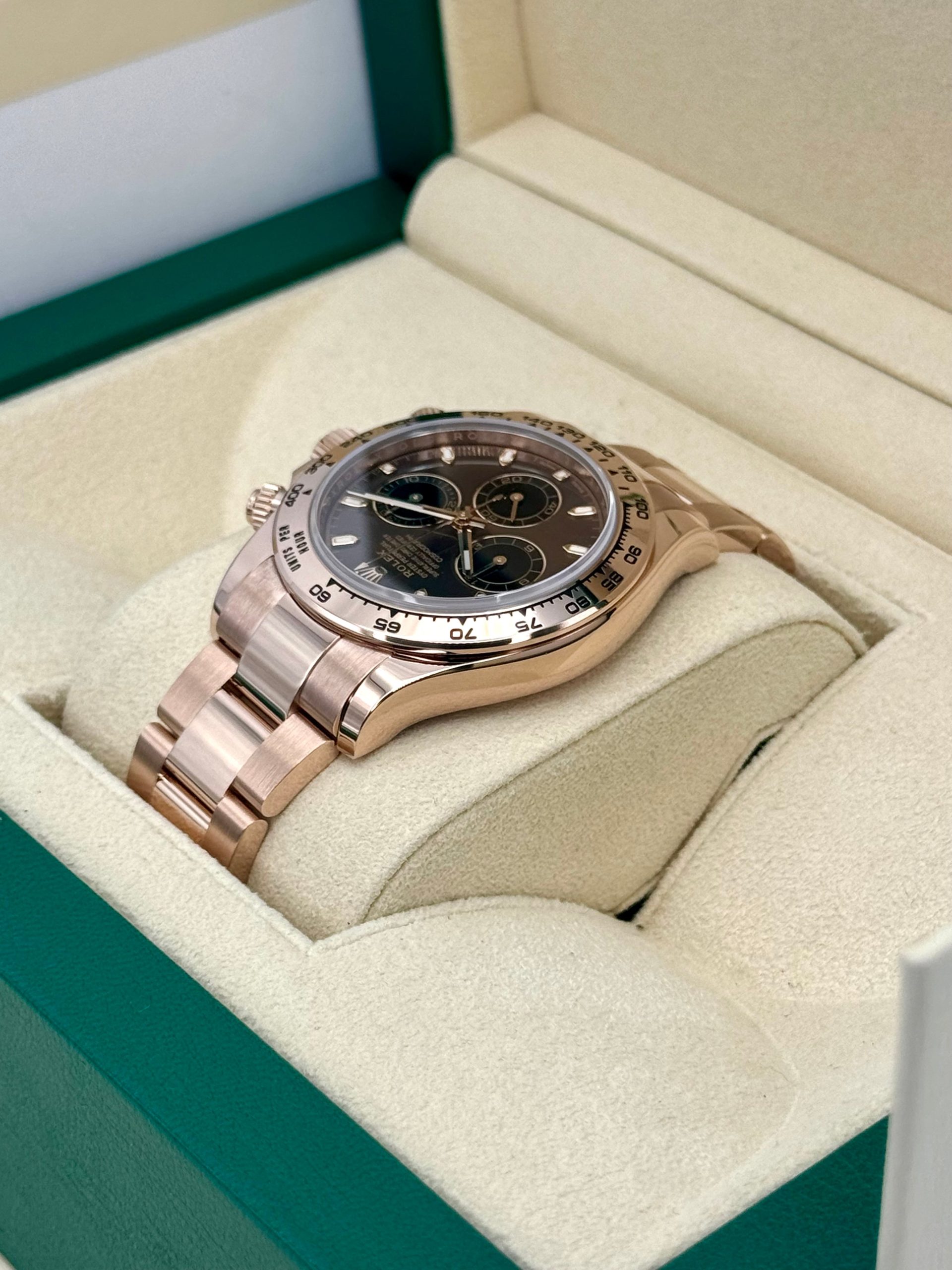 2022 Rolex Daytona 40mm 116505 Rose Gold Chocolate Dial - Image 7