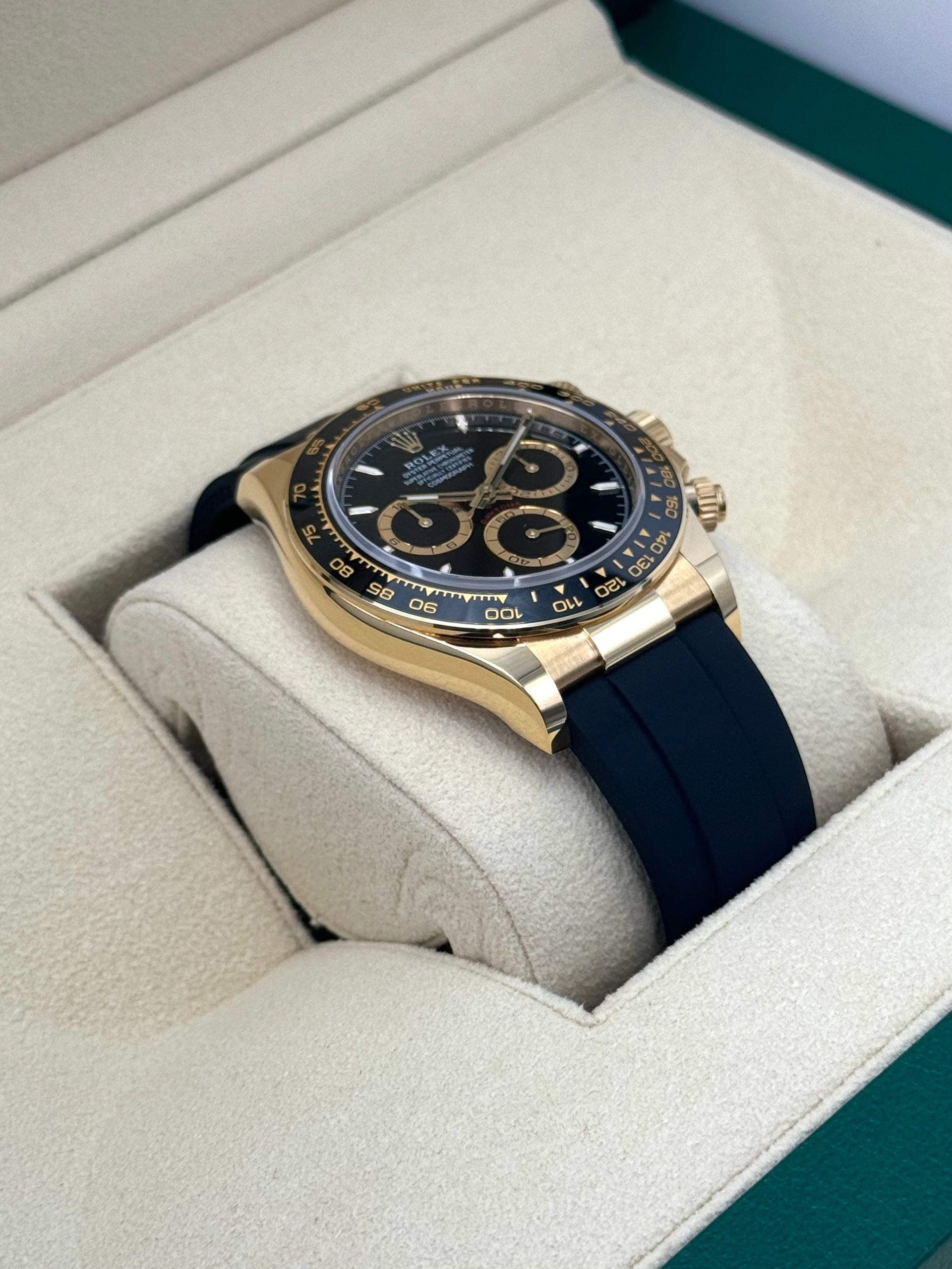 NEW 2024 Rolex Daytona 40mm 126518LN Yellow Gold Oysterflex Black Dial - Image 6