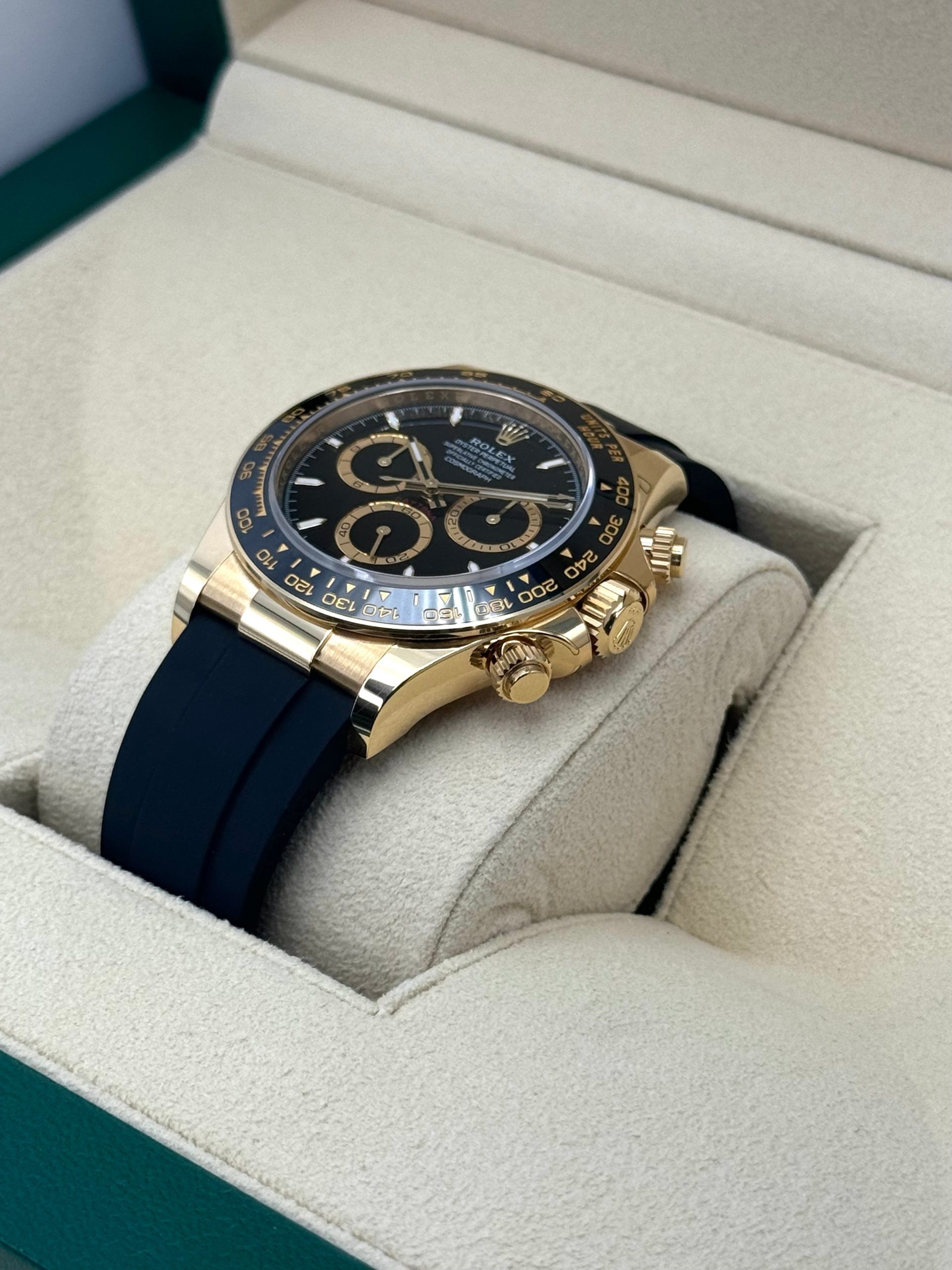 NEW 2024 Rolex Daytona 40mm 126518LN Yellow Gold Oysterflex Black Dial - Image 5