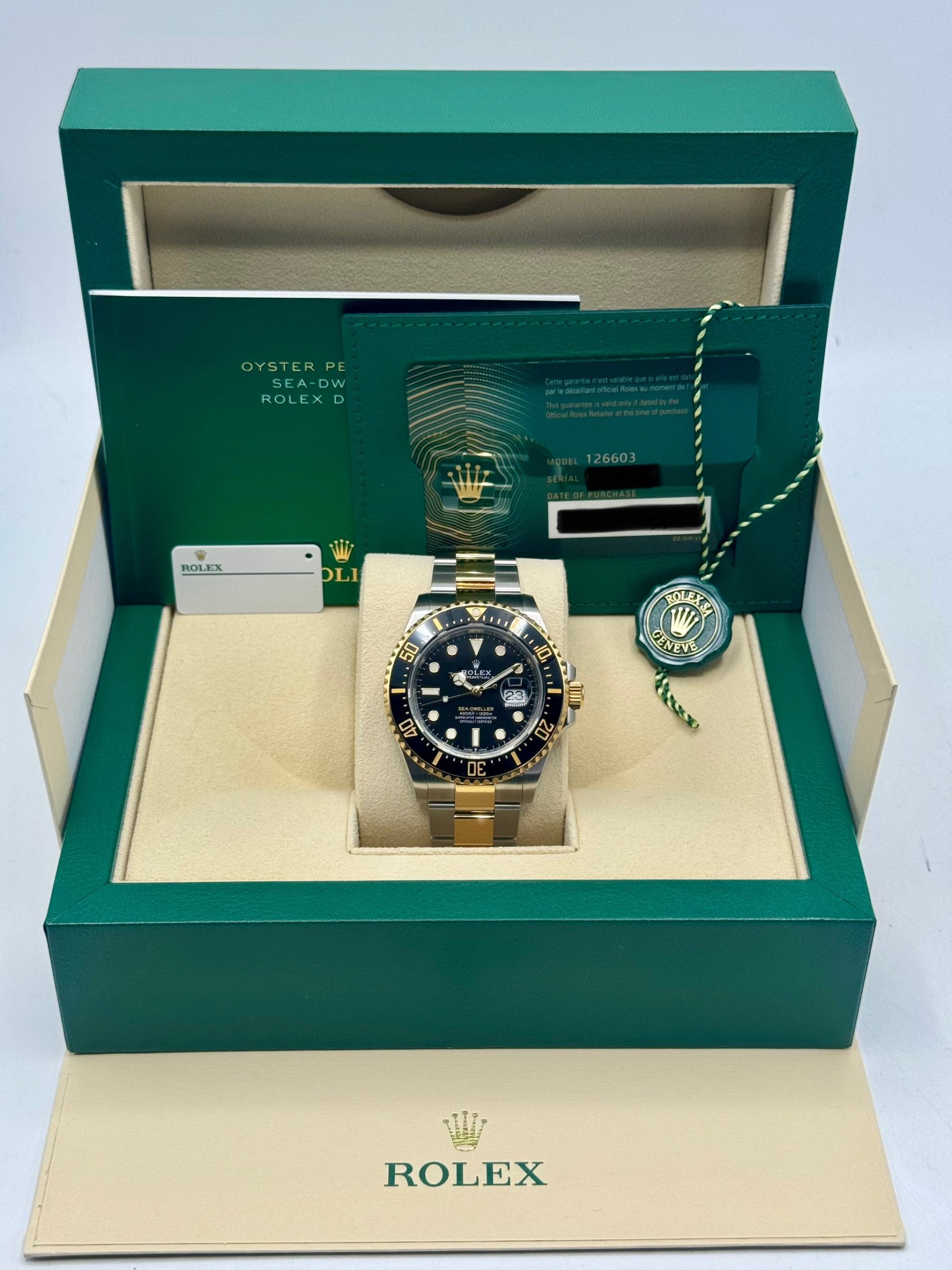 2022 Rolex Sea-Dweller 43mm 126603 Two-Tone Black Dial - Image 11