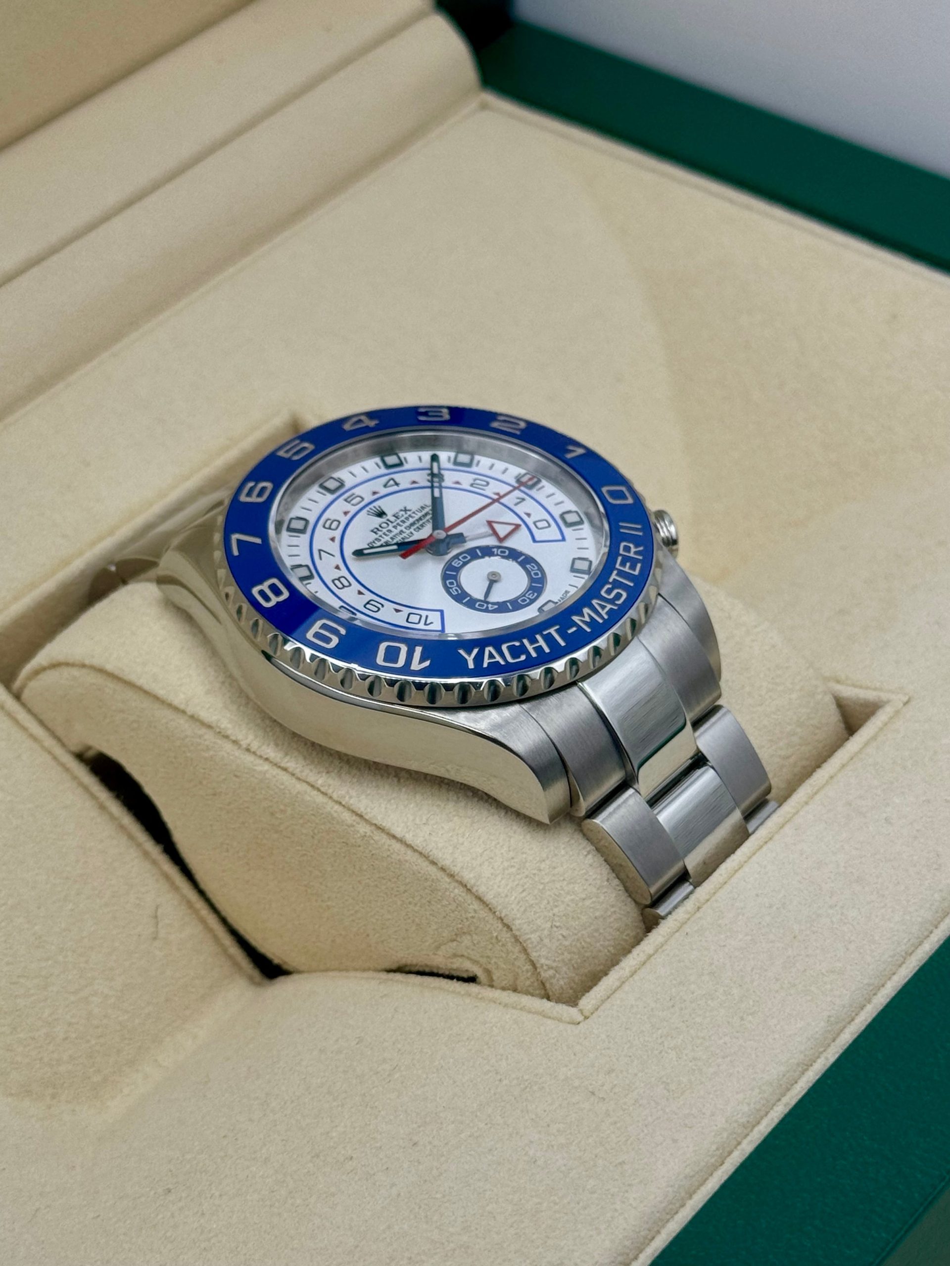 2016 Rolex Yacht-Master II 44mm 116680 Stainless Steel White Dial - Image 6