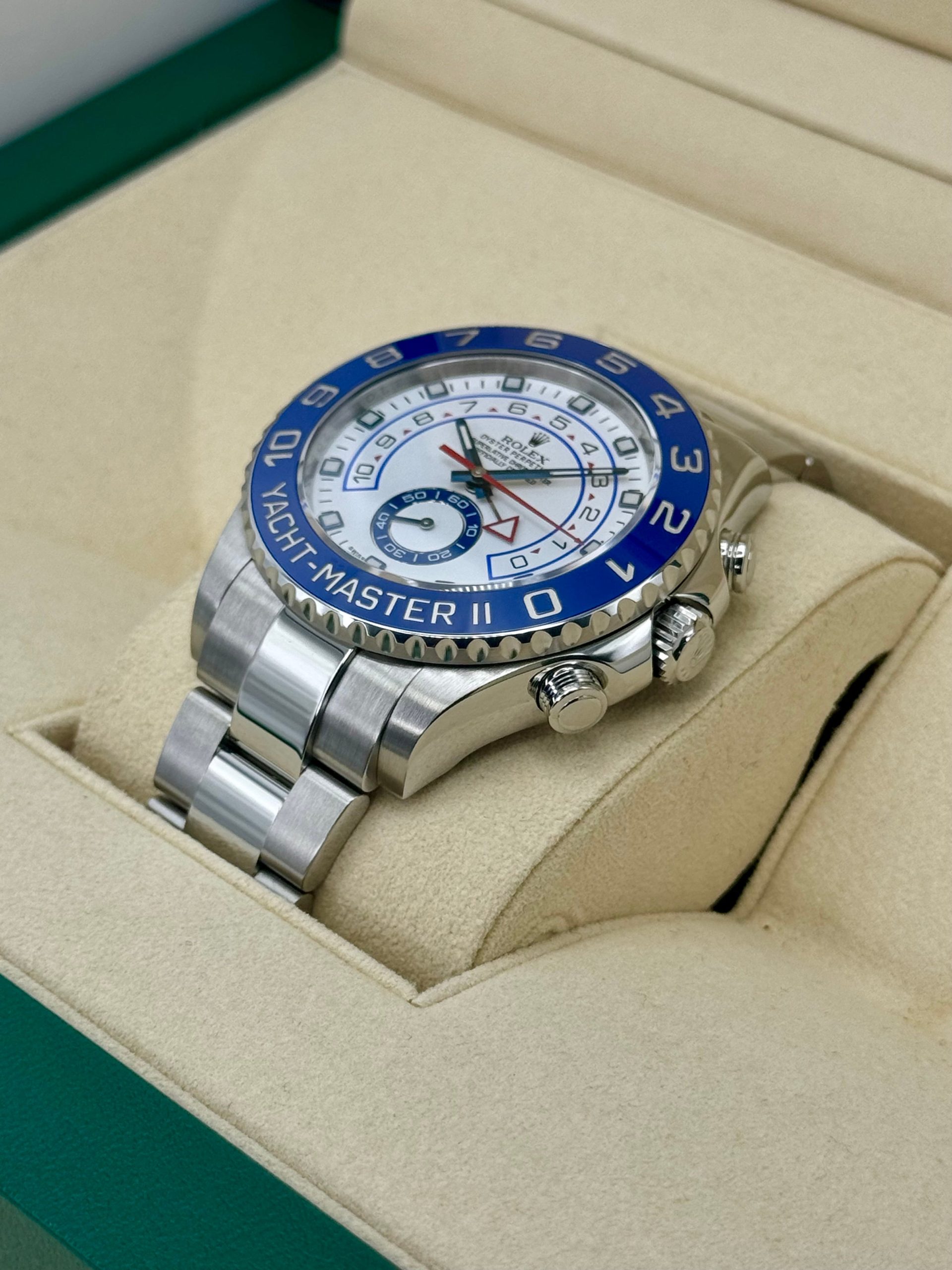 2016 Rolex Yacht-Master II 44mm 116680 Stainless Steel White Dial - Image 5