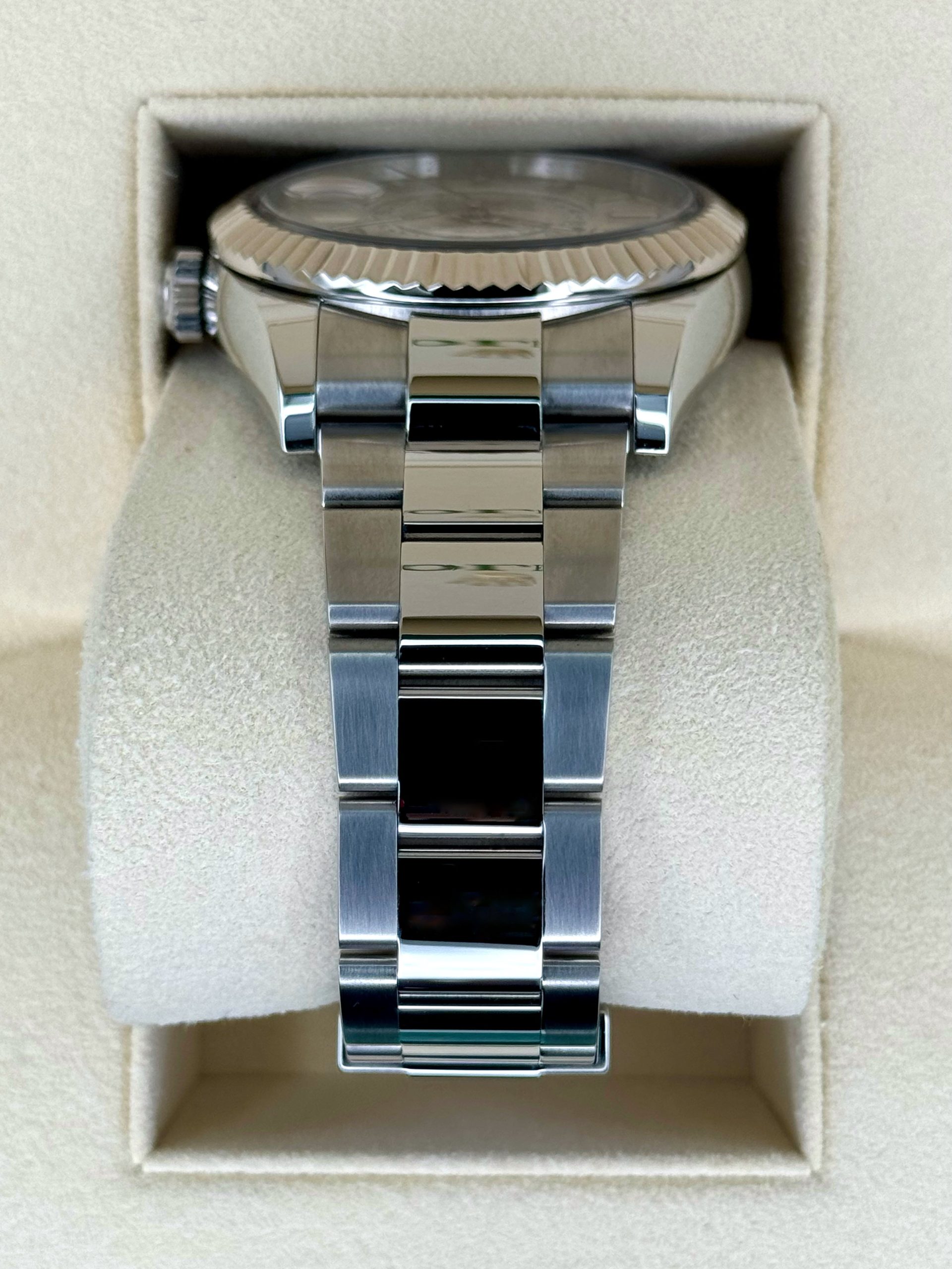 2023 Rolex Sky-Dweller 42mm 326934 Stainless Steel Oyster White Dial - Image 4