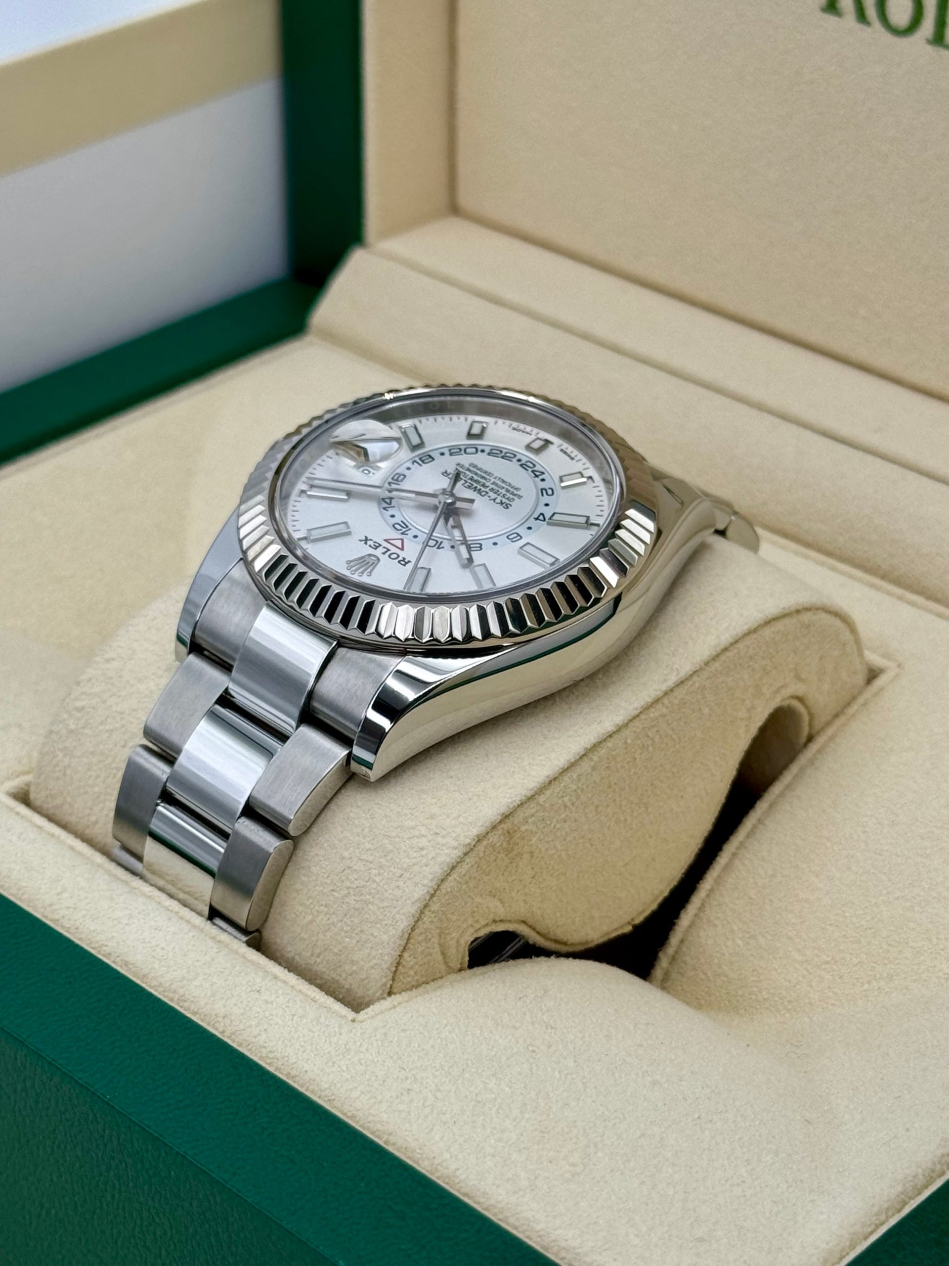 2023 Rolex Sky-Dweller 42mm 326934 Stainless Steel Oyster White Dial - Image 7