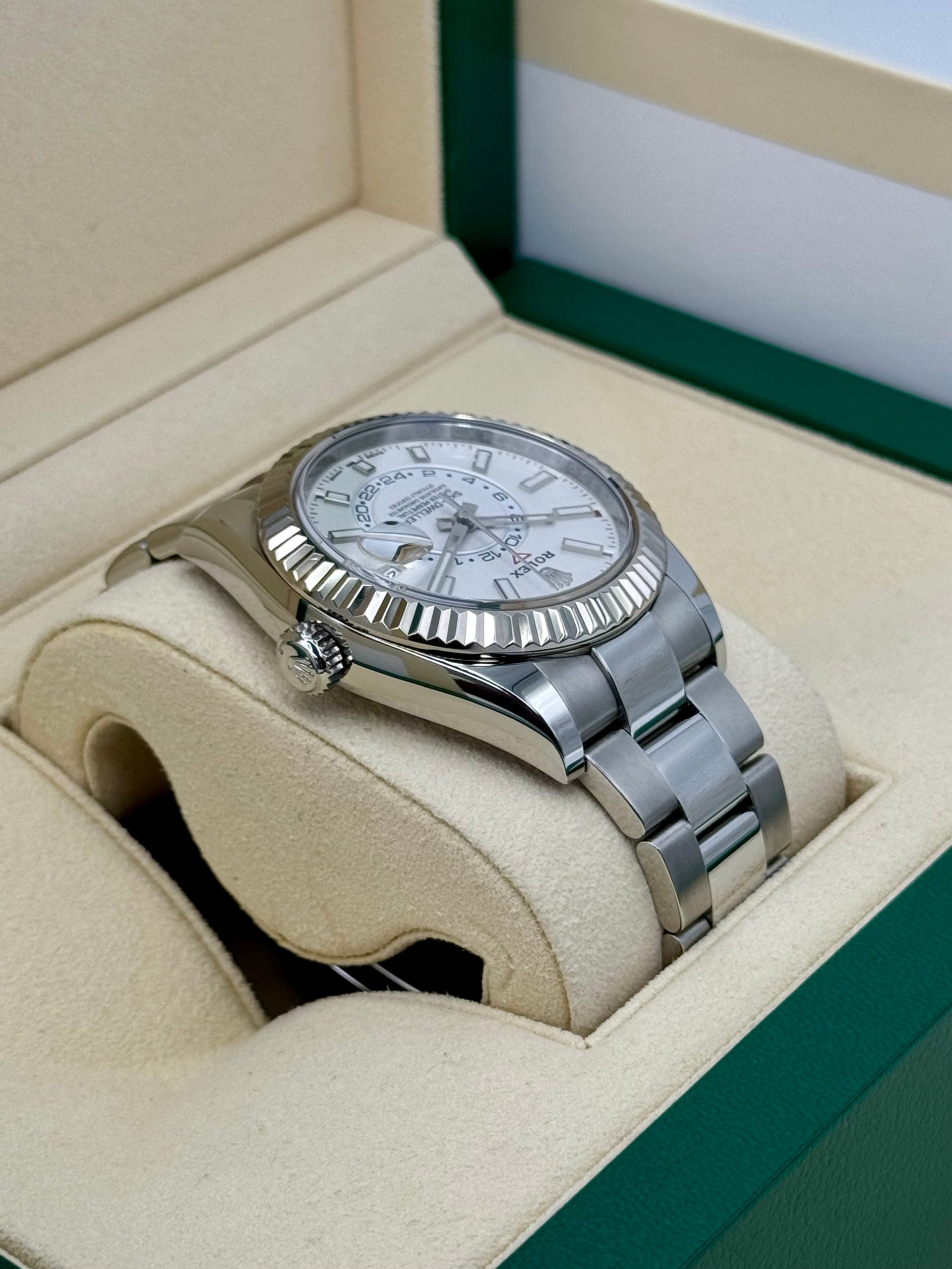 2023 Rolex Sky-Dweller 42mm 326934 Stainless Steel Oyster White Dial - Image 8