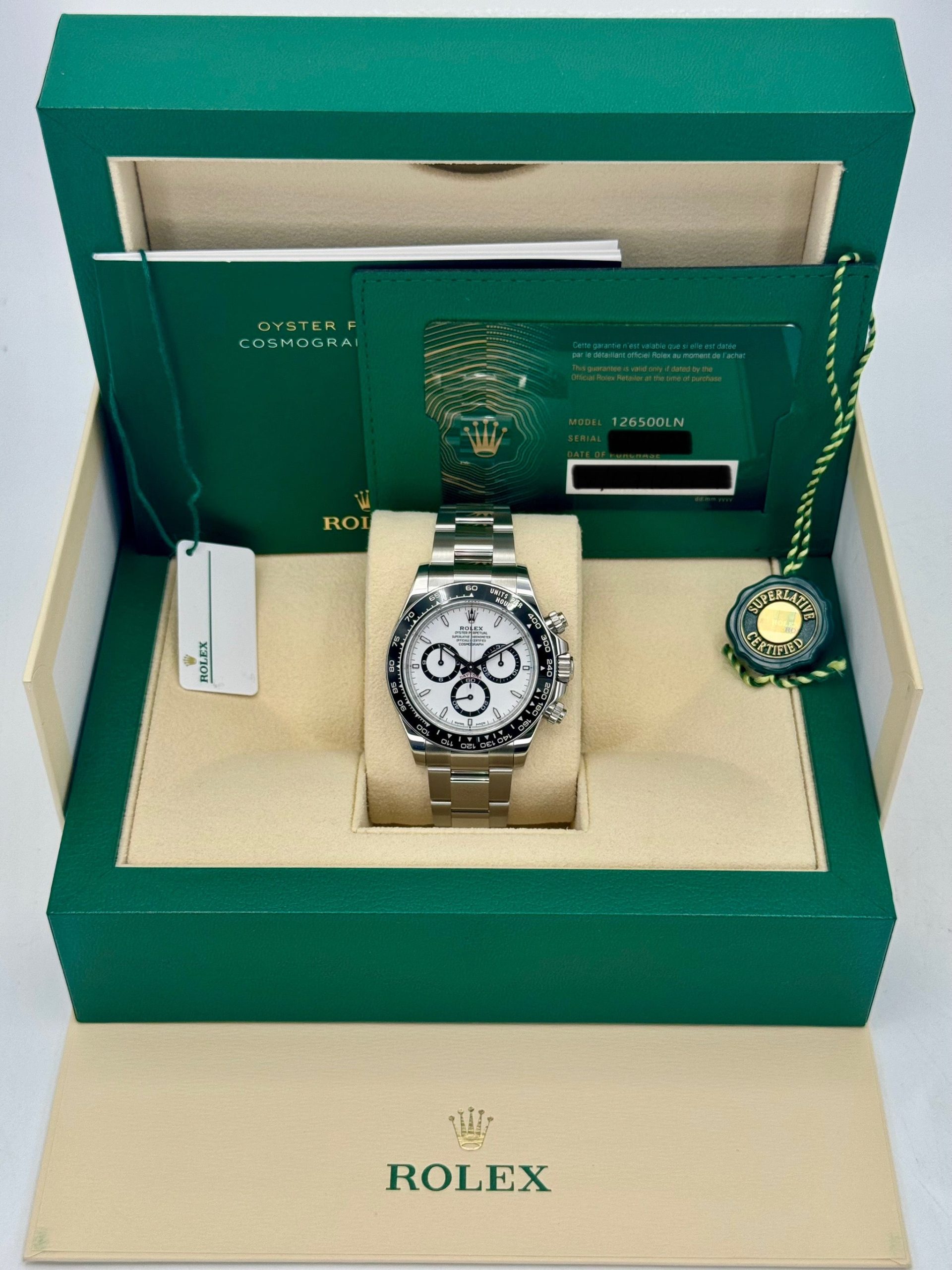 2024 Rolex Daytona 40mm 126500LN Stainless Steel Panda Dial - Image 11