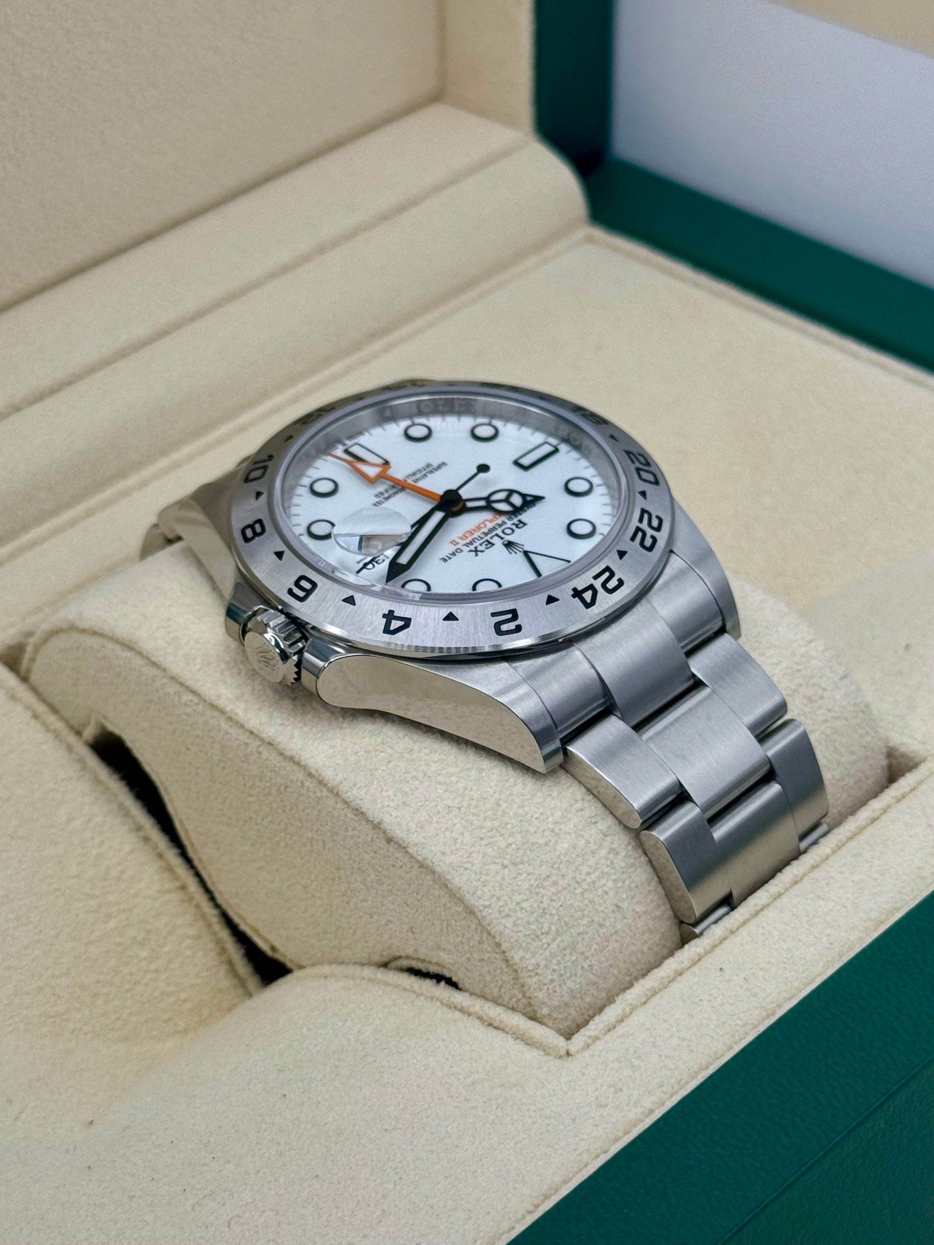2024 Rolex Explorer II 42mm 226570 Stainless Steel Polar White Dial - Image 8
