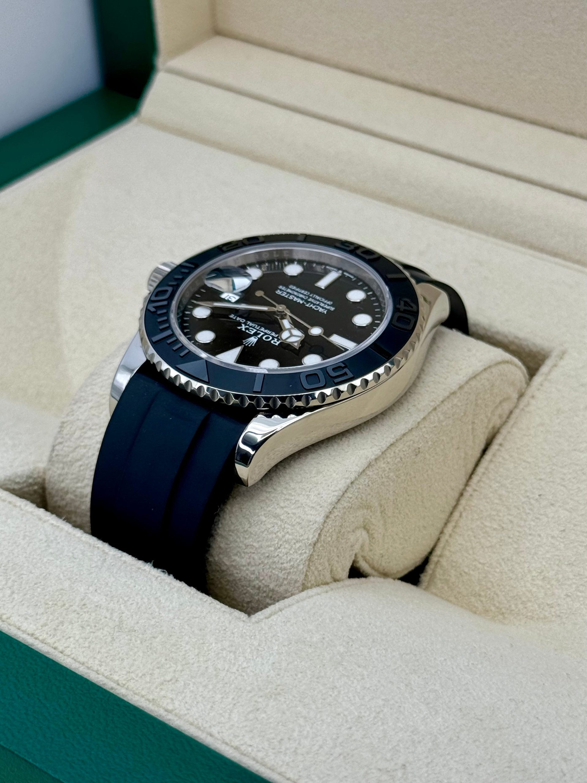 2023 Rolex Yacht-Master 42mm 226659 White Gold Oysterflex Black Dial - Image 7