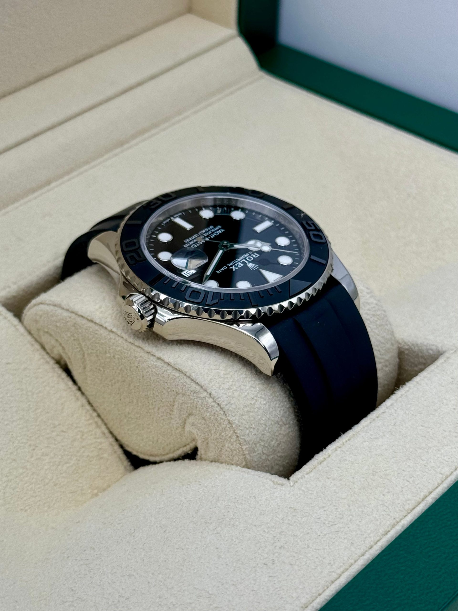 2023 Rolex Yacht-Master 42mm 226659 White Gold Oysterflex Black Dial - Image 8