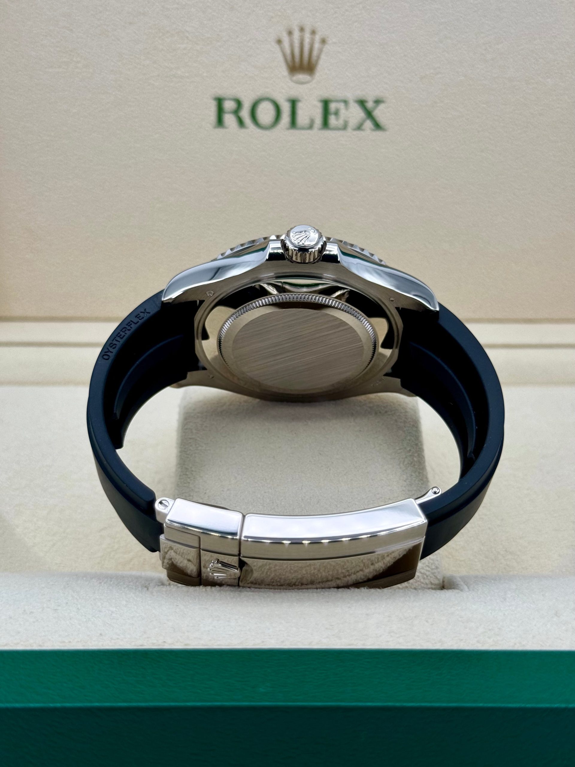 2023 Rolex Yacht-Master 42mm 226659 White Gold Oysterflex Black Dial - Image 9
