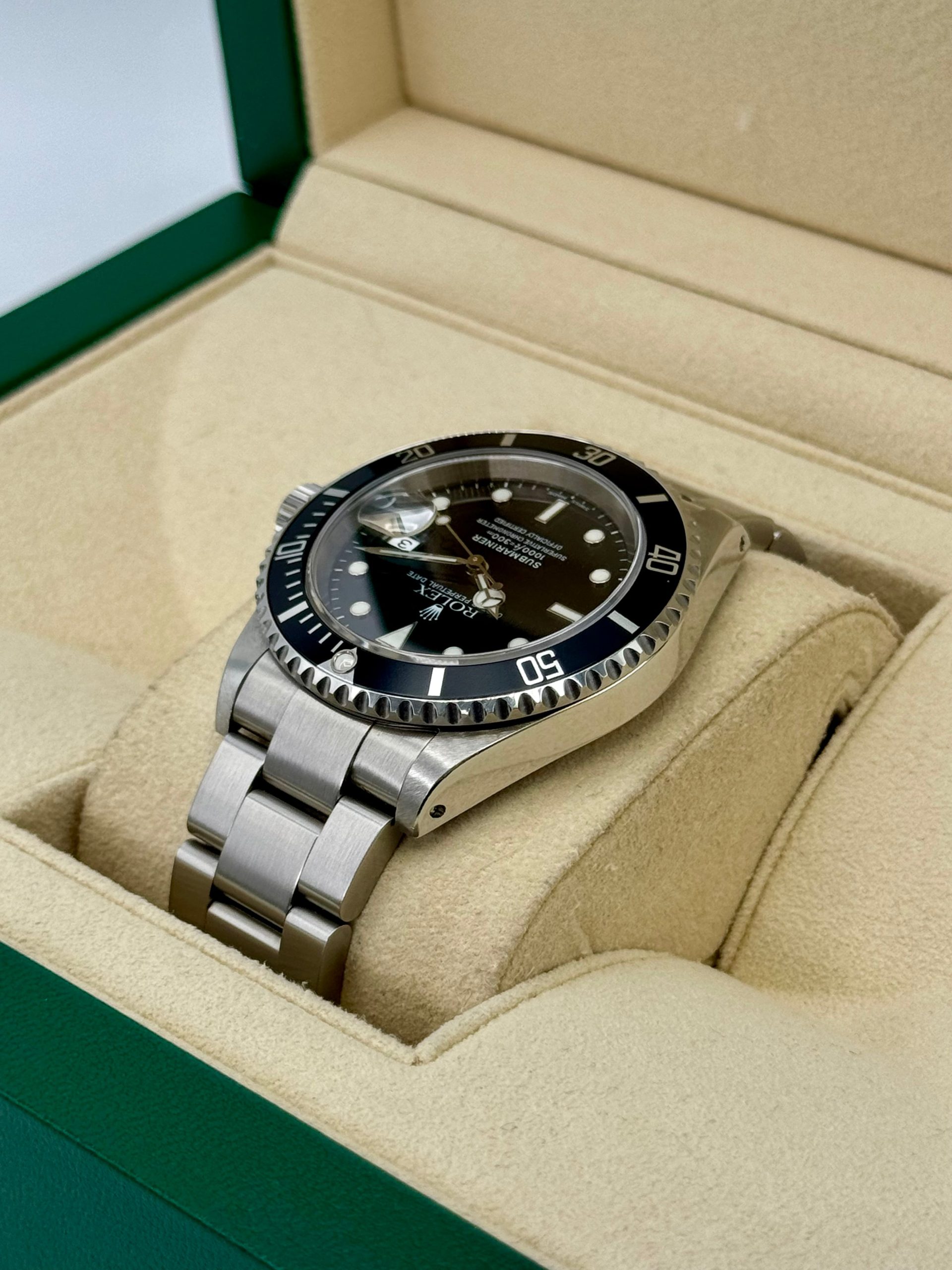 2002 Rolex Submariner Date 40mm 16610 Stainless Steel Black Dial - Image 7