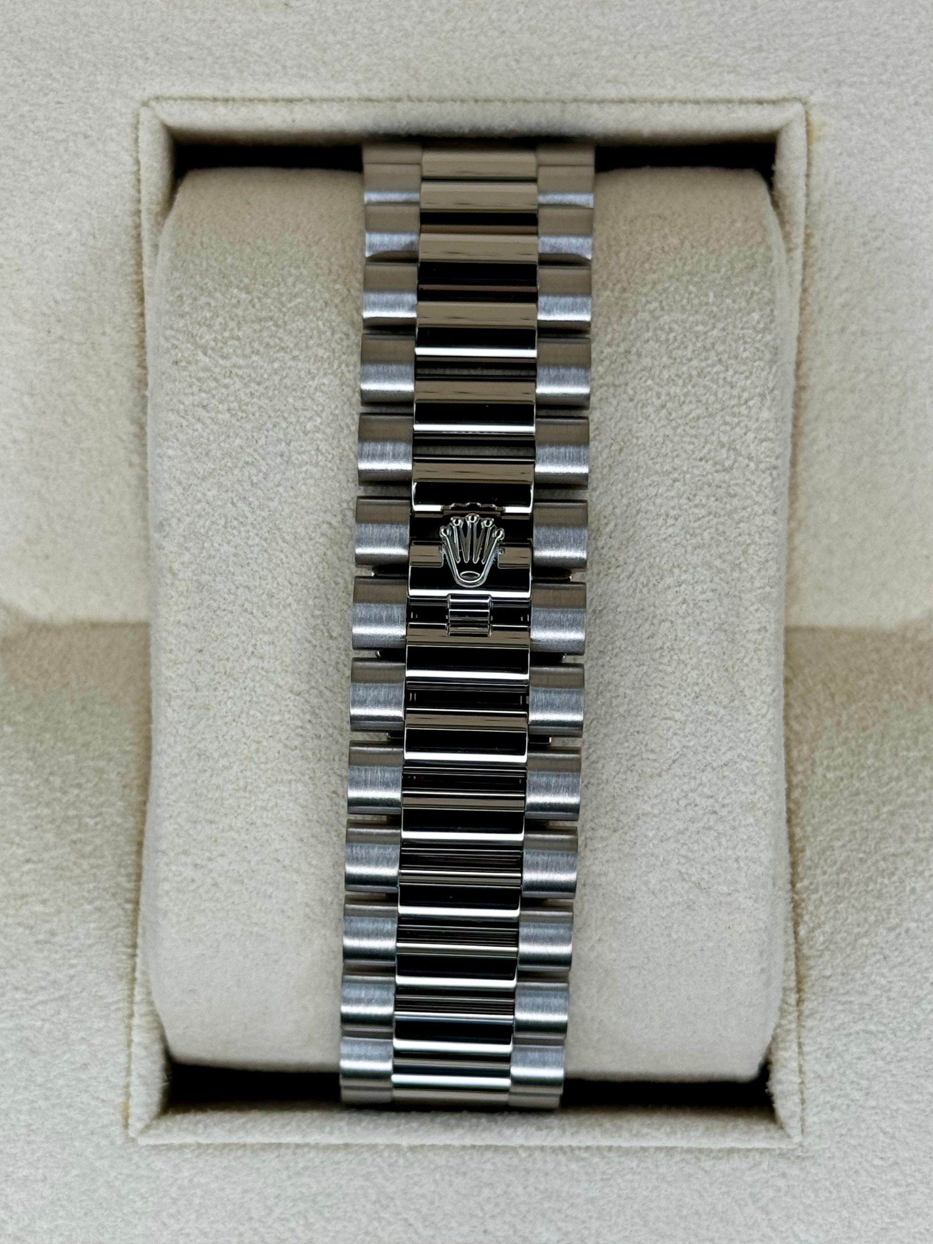 2023 Rolex Day-Date 40mm 228239 White Gold Olive Dial - Image 2