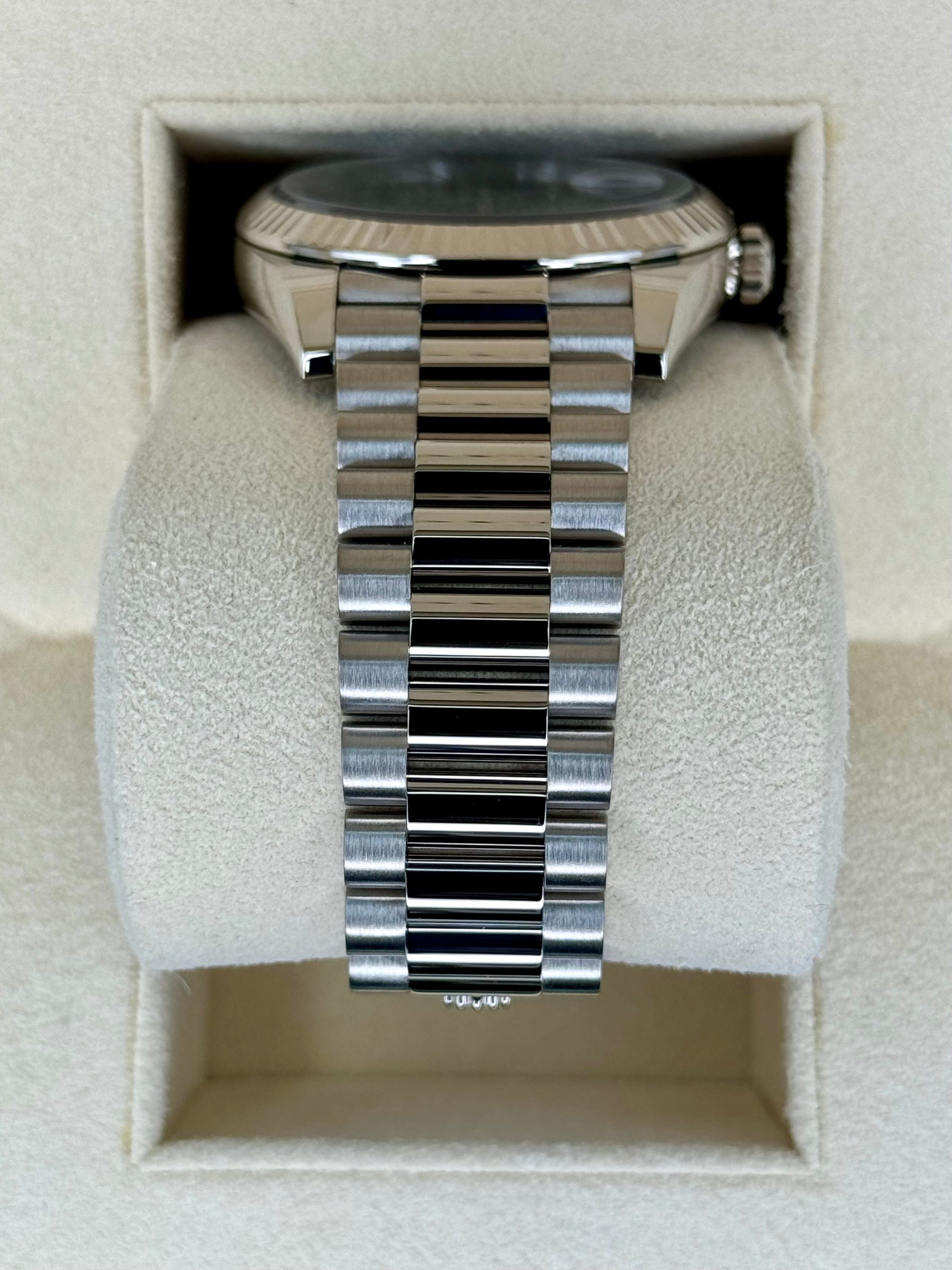 2023 Rolex Day-Date 40mm 228239 White Gold Olive Dial - Image 3