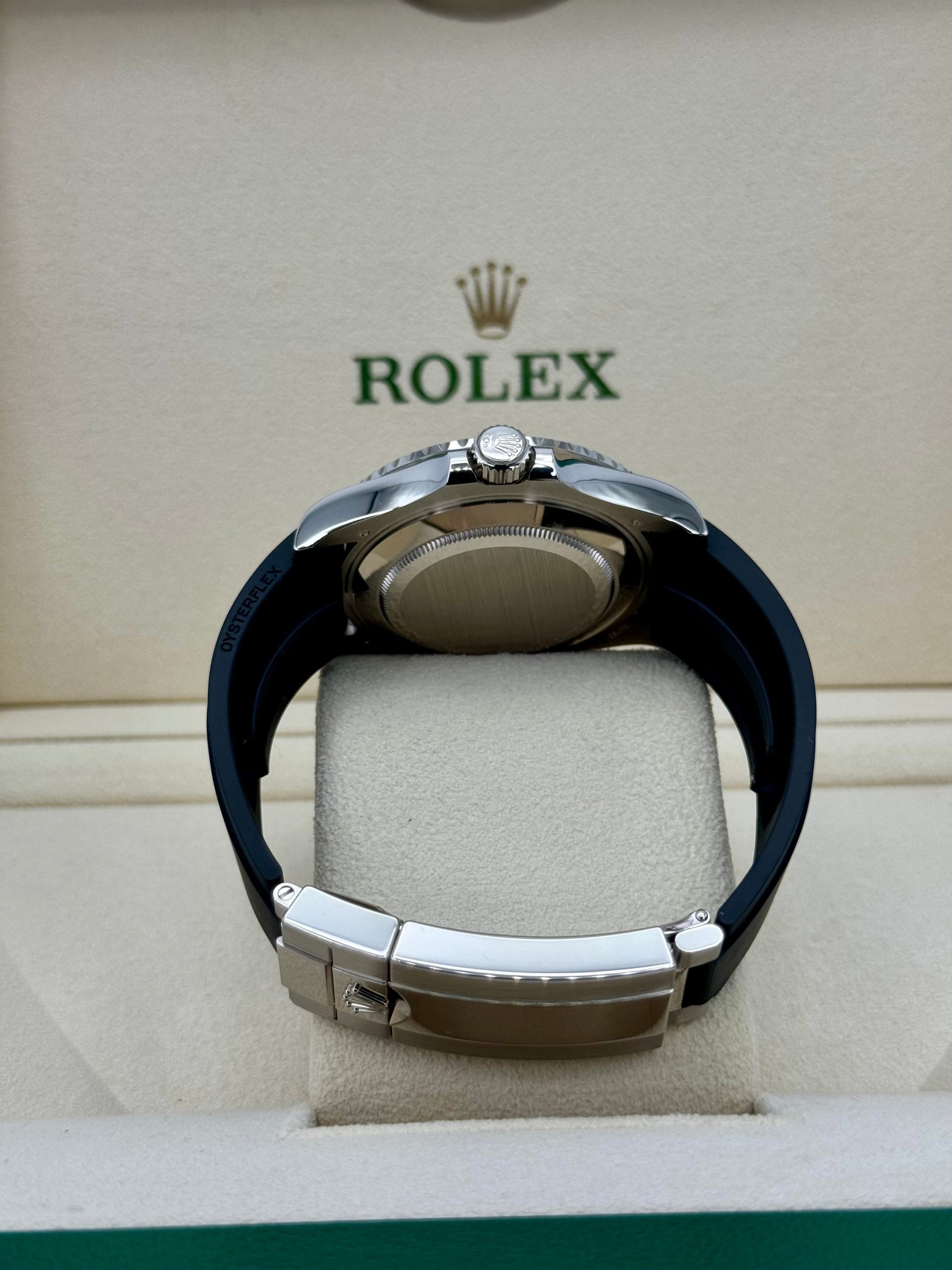NEW 2024 Rolex Yacht-Master 42mm 226659 White Gold Oysterflex Black Dial - Image 9
