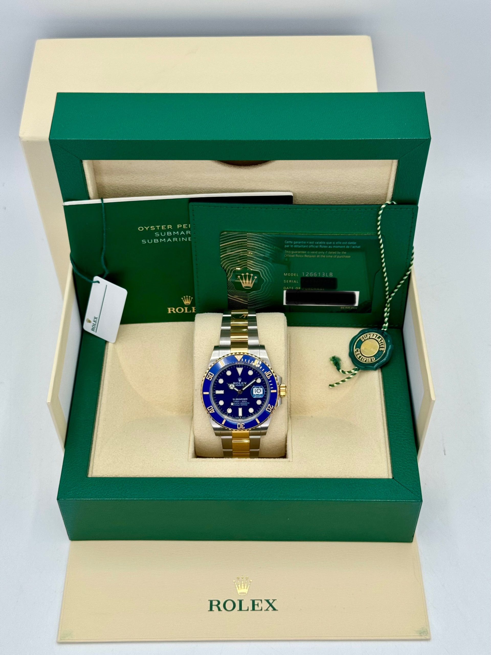 2023 Rolex Submariner "Bluesy" 41mm 126613LB Two-Tone Blue Dial - Image 12