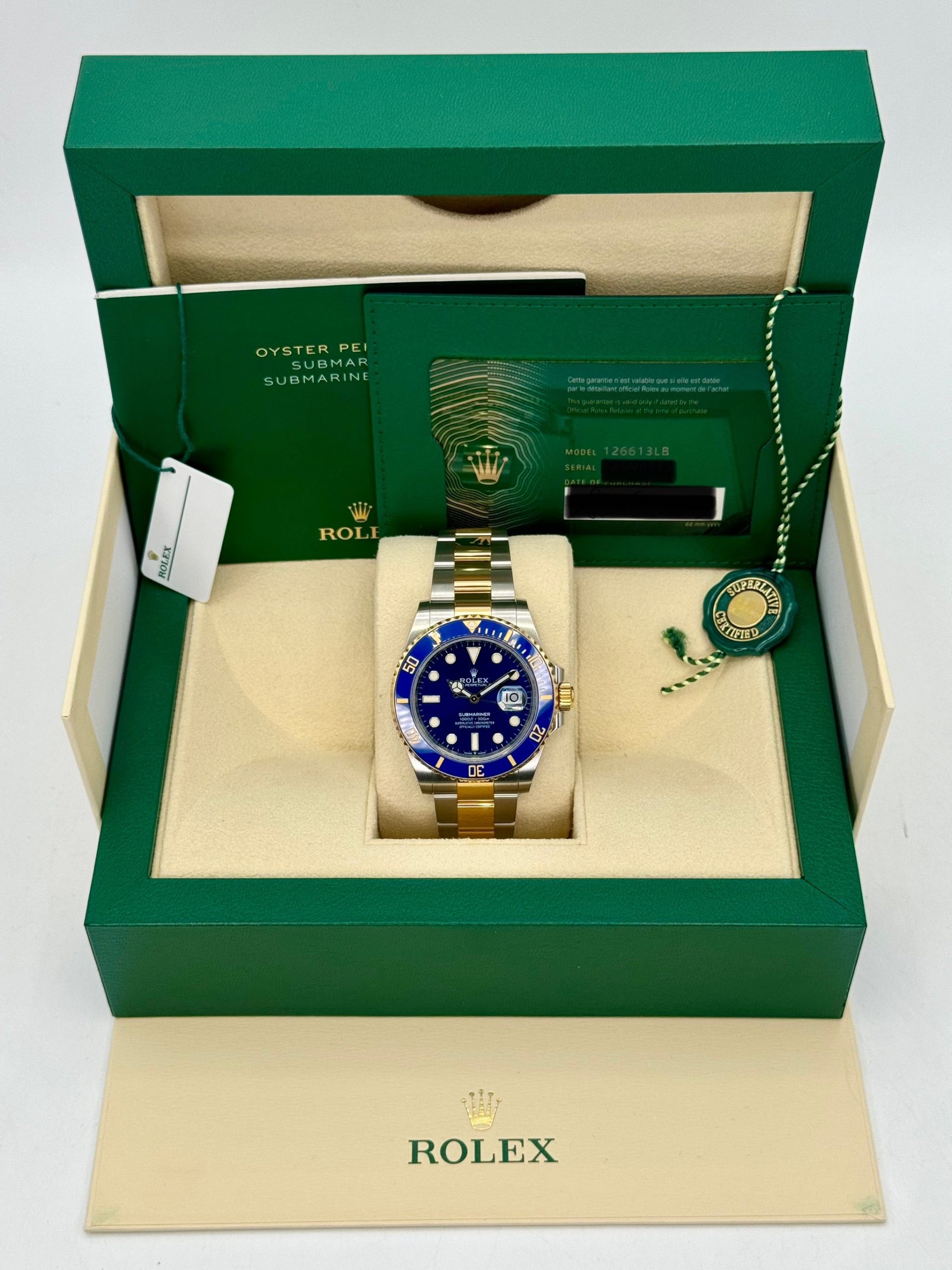 2023 Rolex Submariner "Bluesy" 41mm 126613LB Two-Tone Blue Dial - Image 11