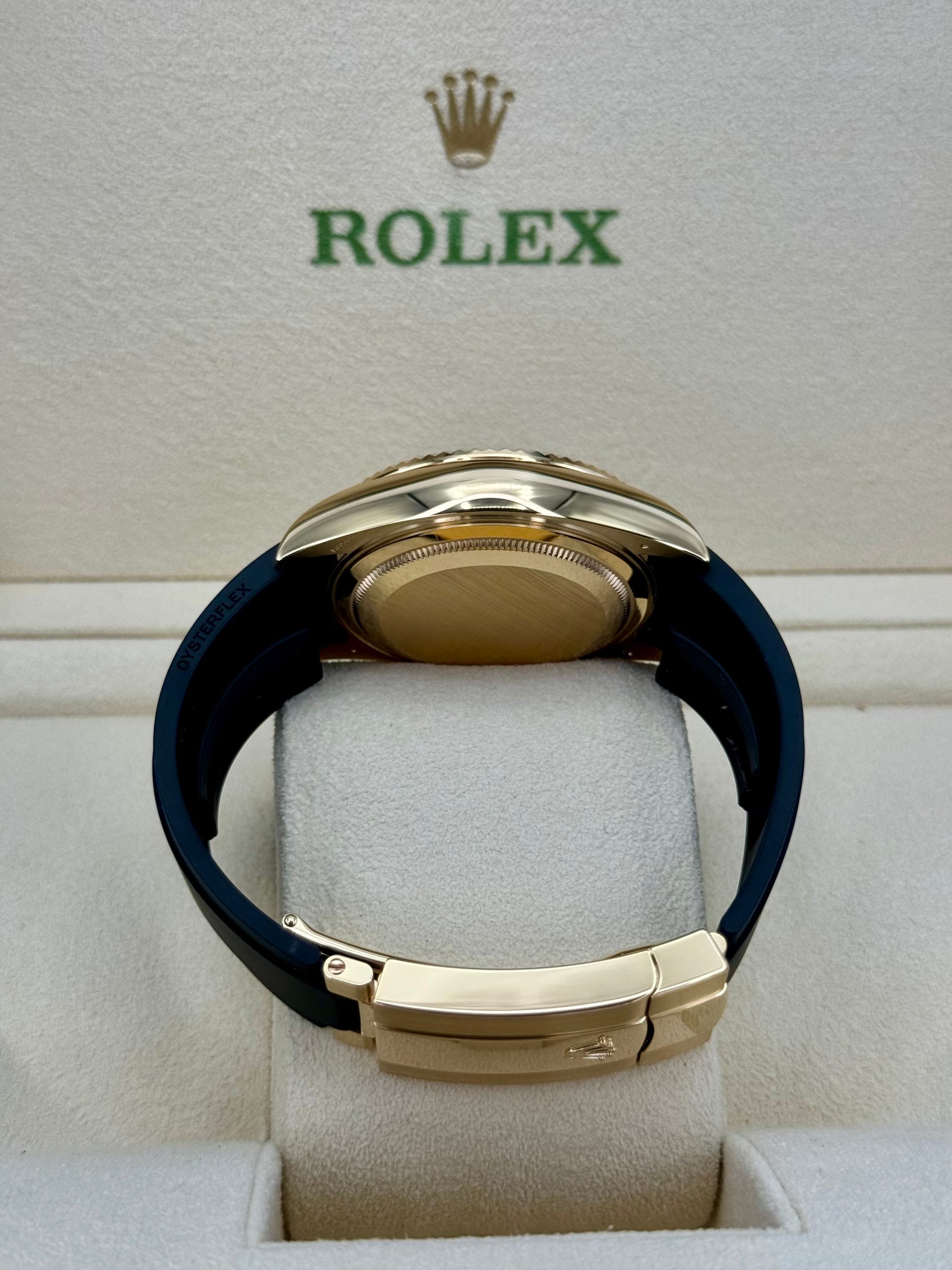 2024 Rolex Sky-Dweller 42mm 336238 Yellow Gold Oysterflex Champagne Dial - Image 10