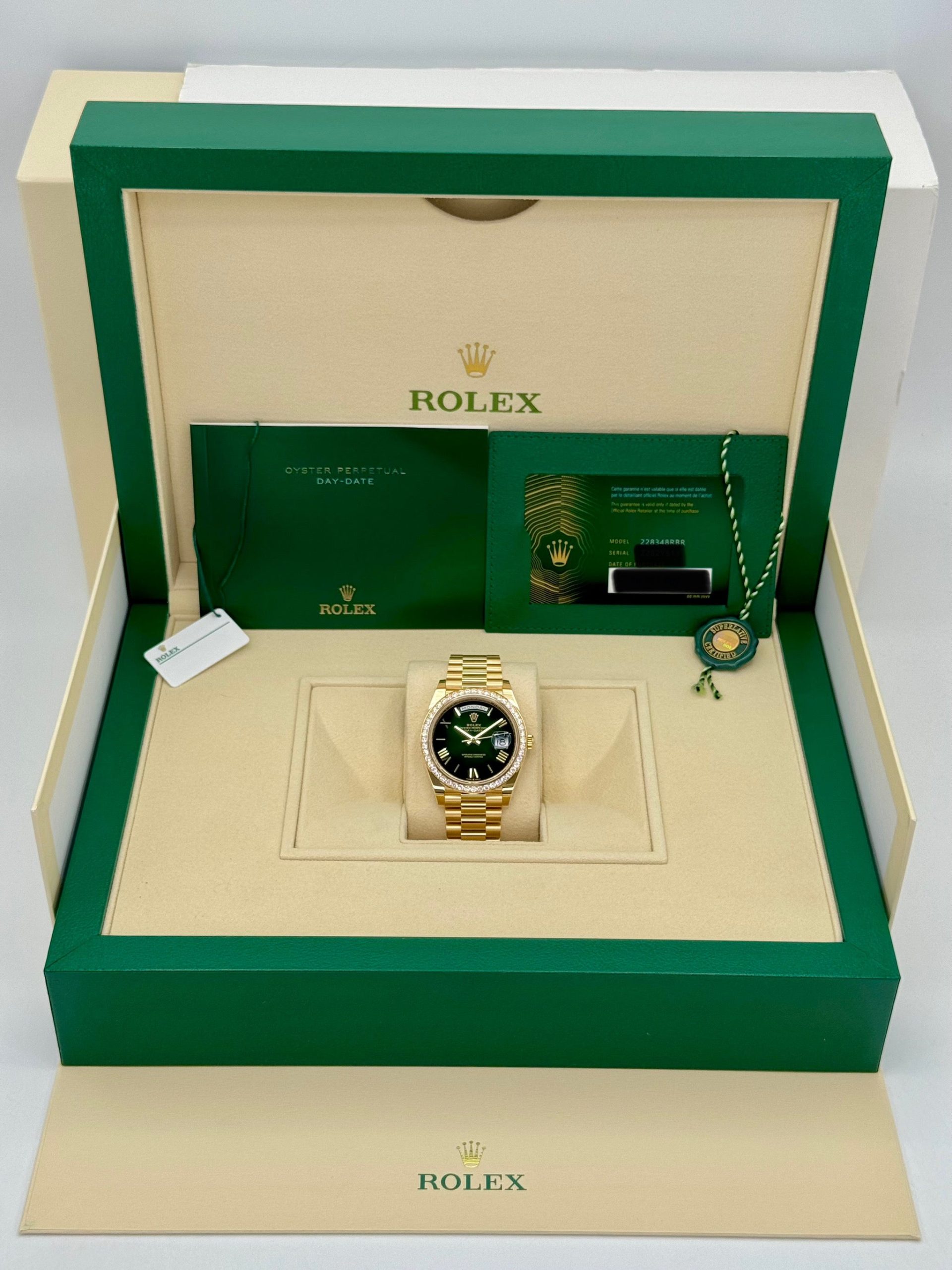 New 2024 Rolex Day-Date 40mm 228348RBR Presidential Green Dial - Image 10