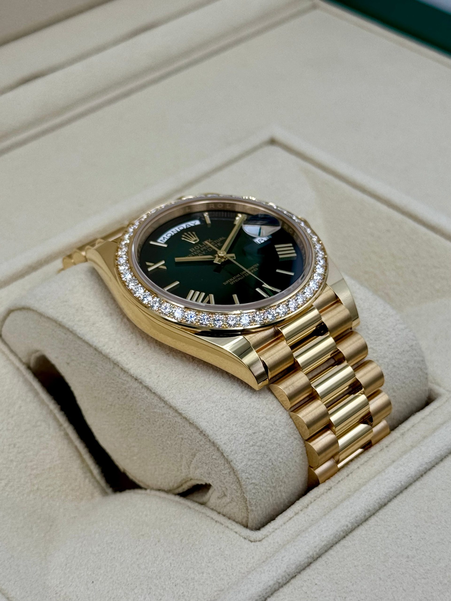 New 2024 Rolex Day-Date 40mm 228348RBR Presidential Green Dial - Image 6