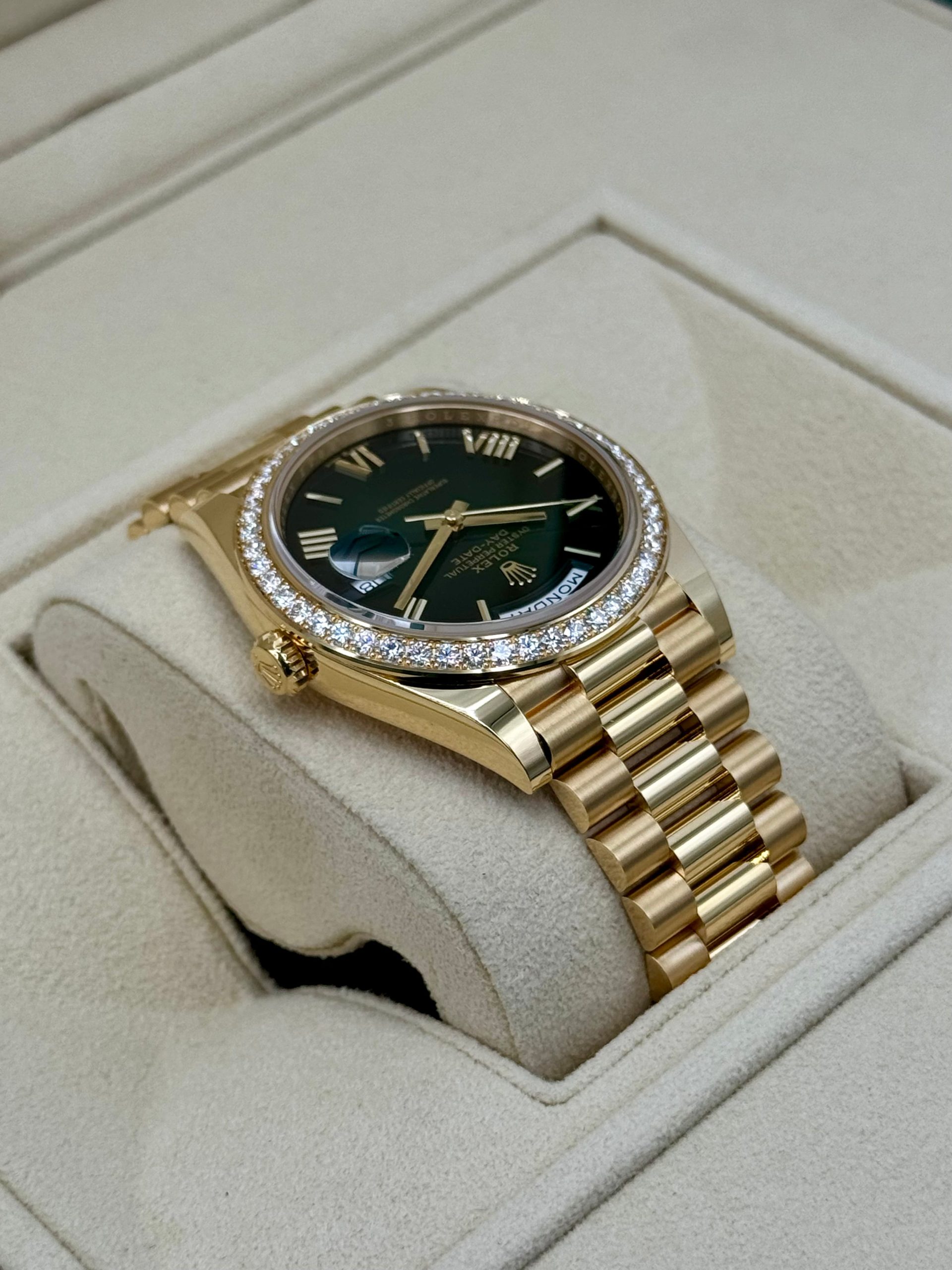 New 2024 Rolex Day-Date 40mm 228348RBR Presidential Green Dial - Image 8