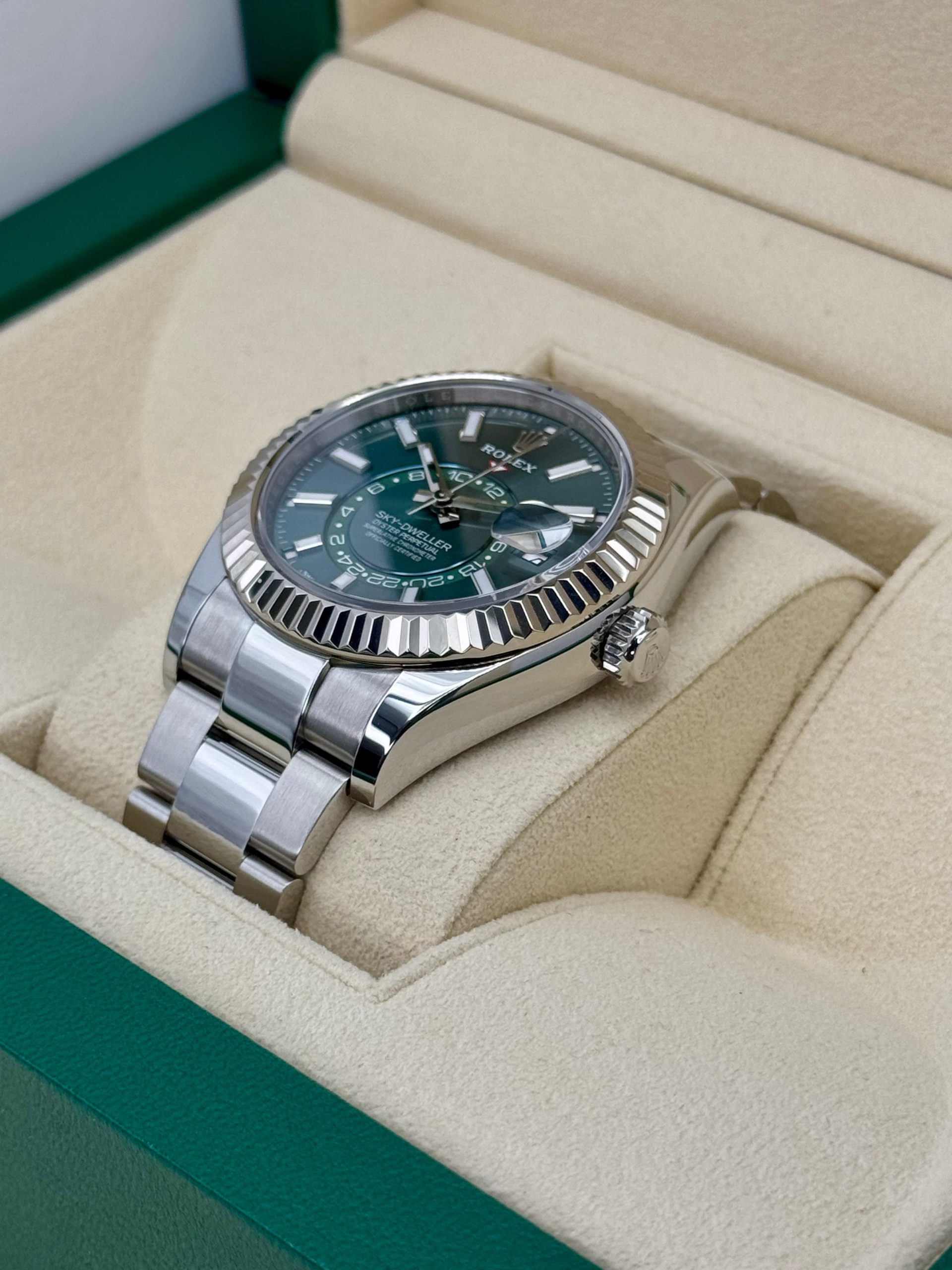 NEW 2025 Rolex Sky-Dweller 42mm 336934 Oyster Green Dial - Image 5