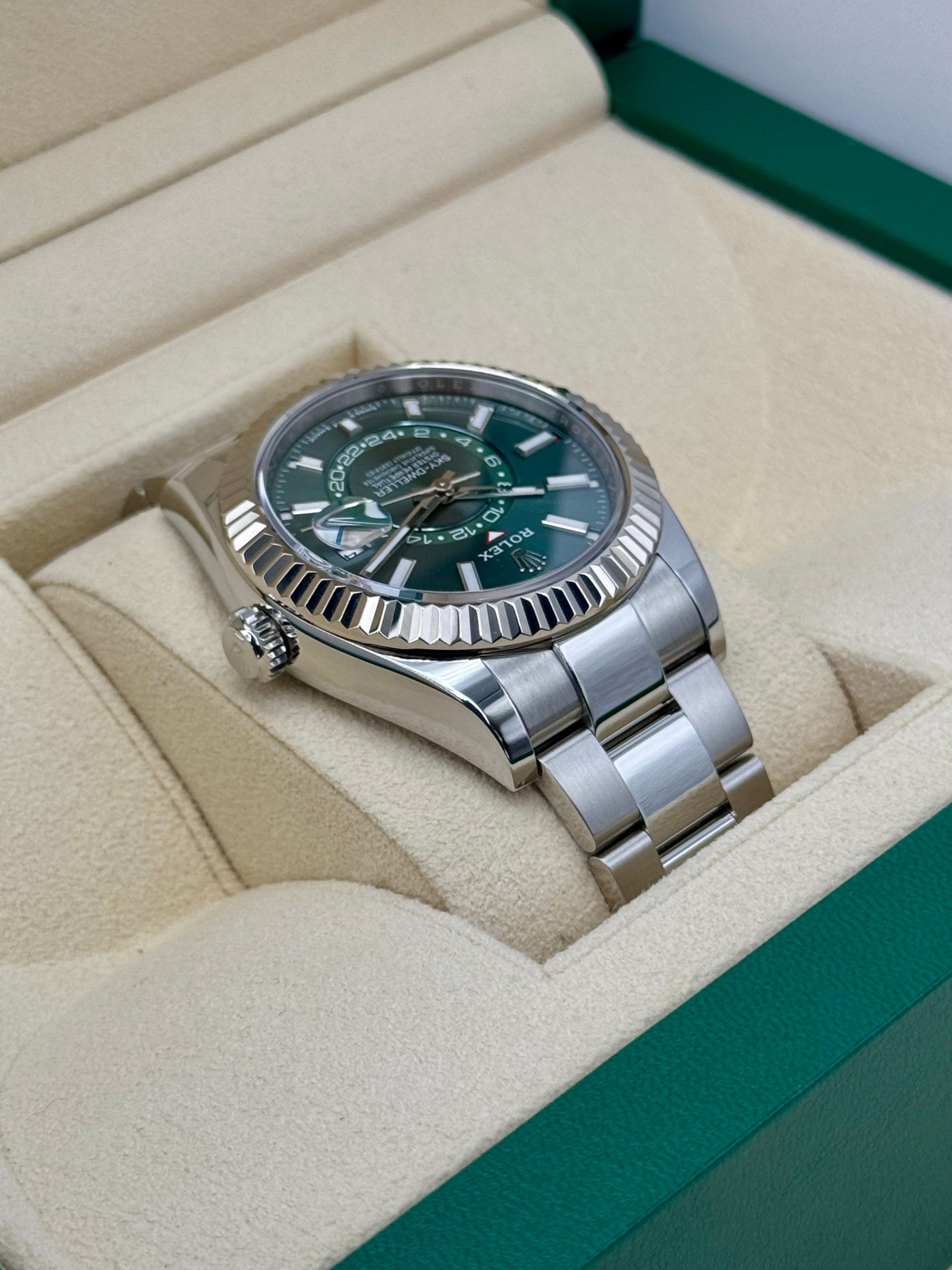 NEW 2025 Rolex Sky-Dweller 42mm 336934 Oyster Green Dial - Image 8
