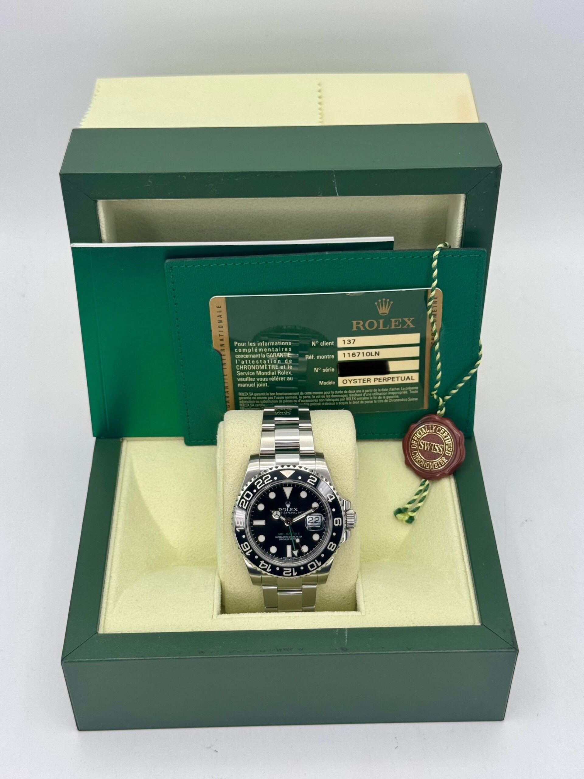 2012 Rolex GMT-Master II 40mm 116710LN Stainless Steel Black Dial - Image 12