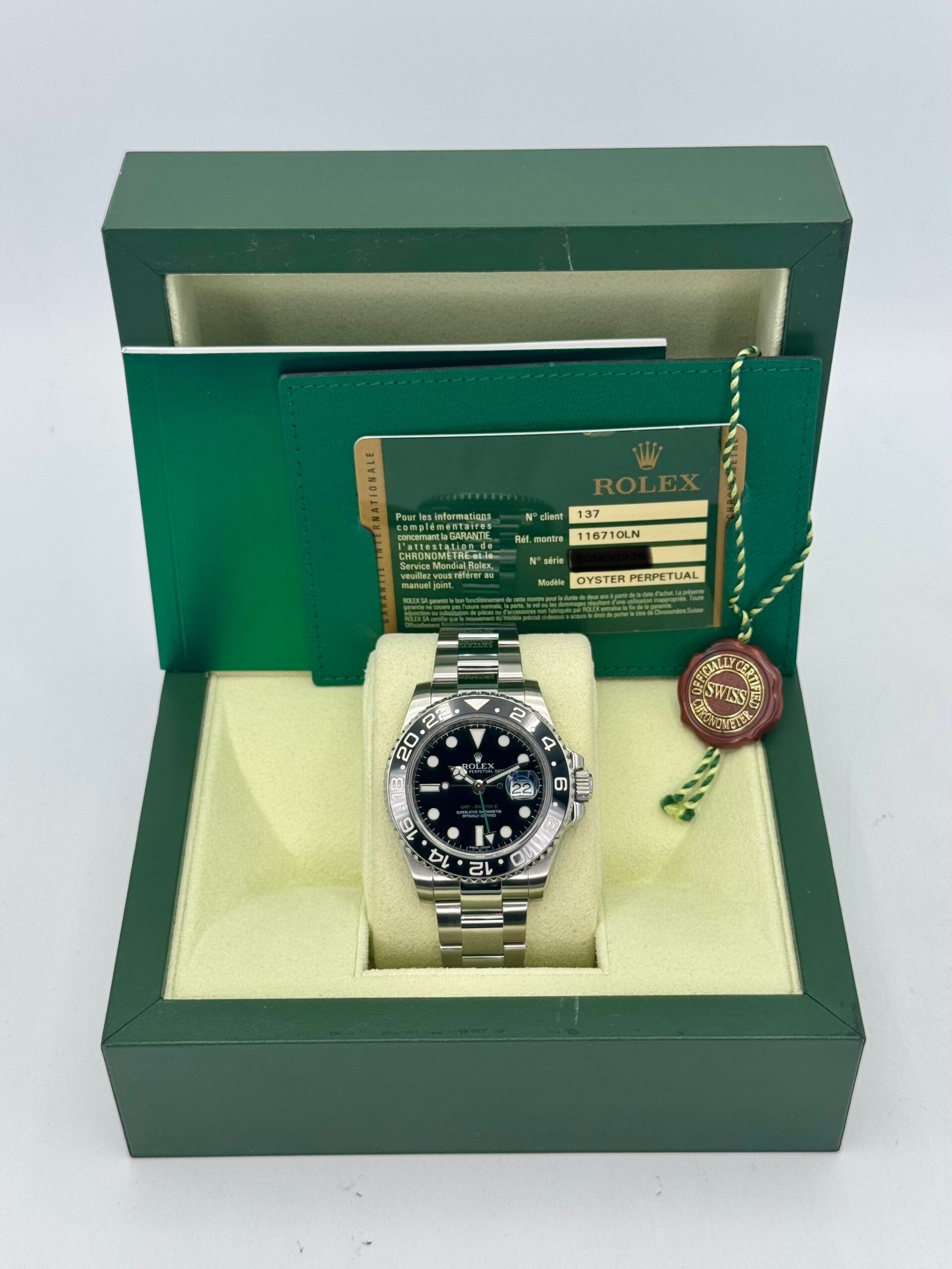 2012 Rolex GMT-Master II 40mm 116710LN Stainless Steel Black Dial - Image 11