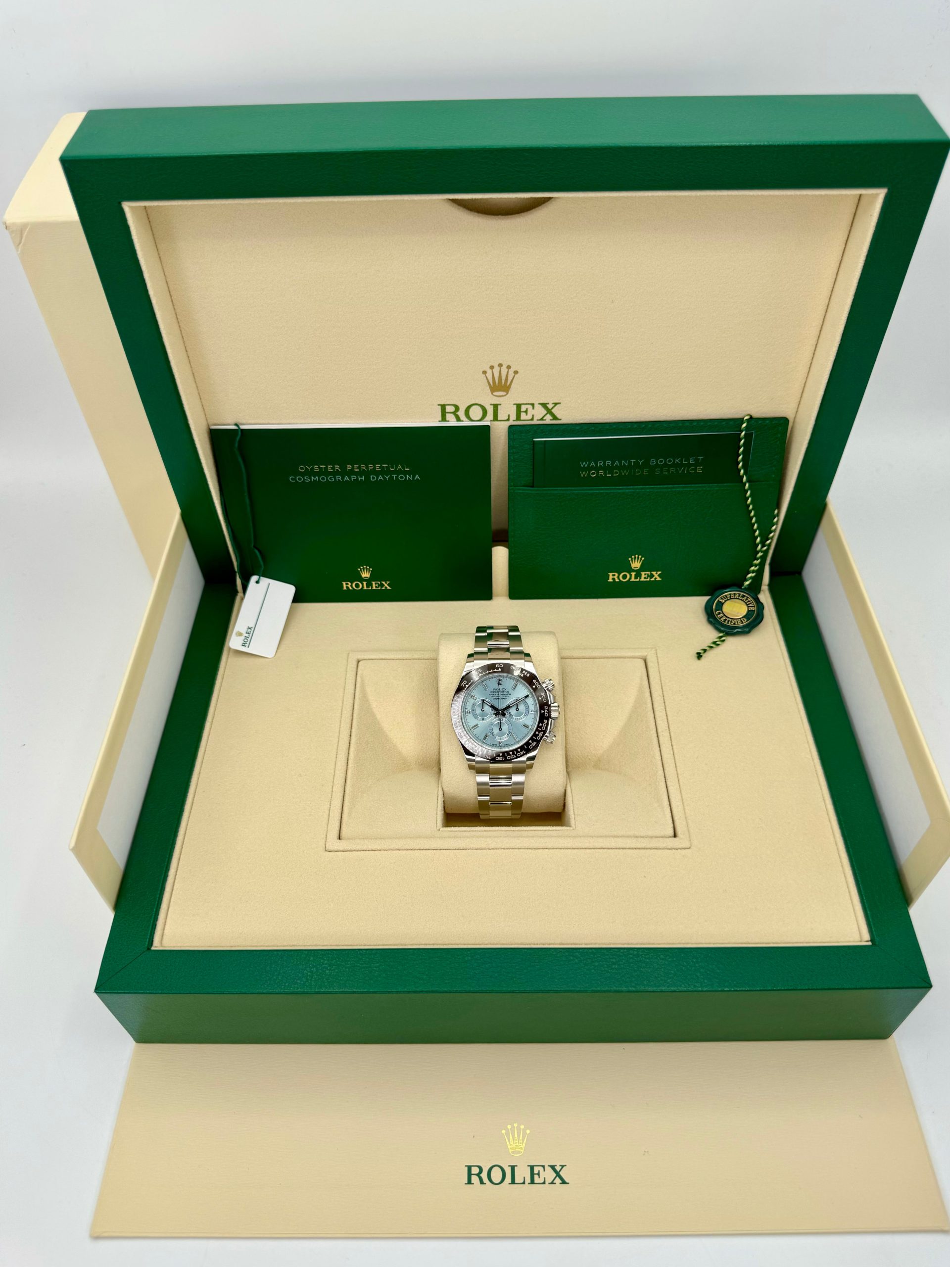 2023 Rolex Daytona 40mm 116506 Platinum Ice Blue Diamond Dial - Image 12