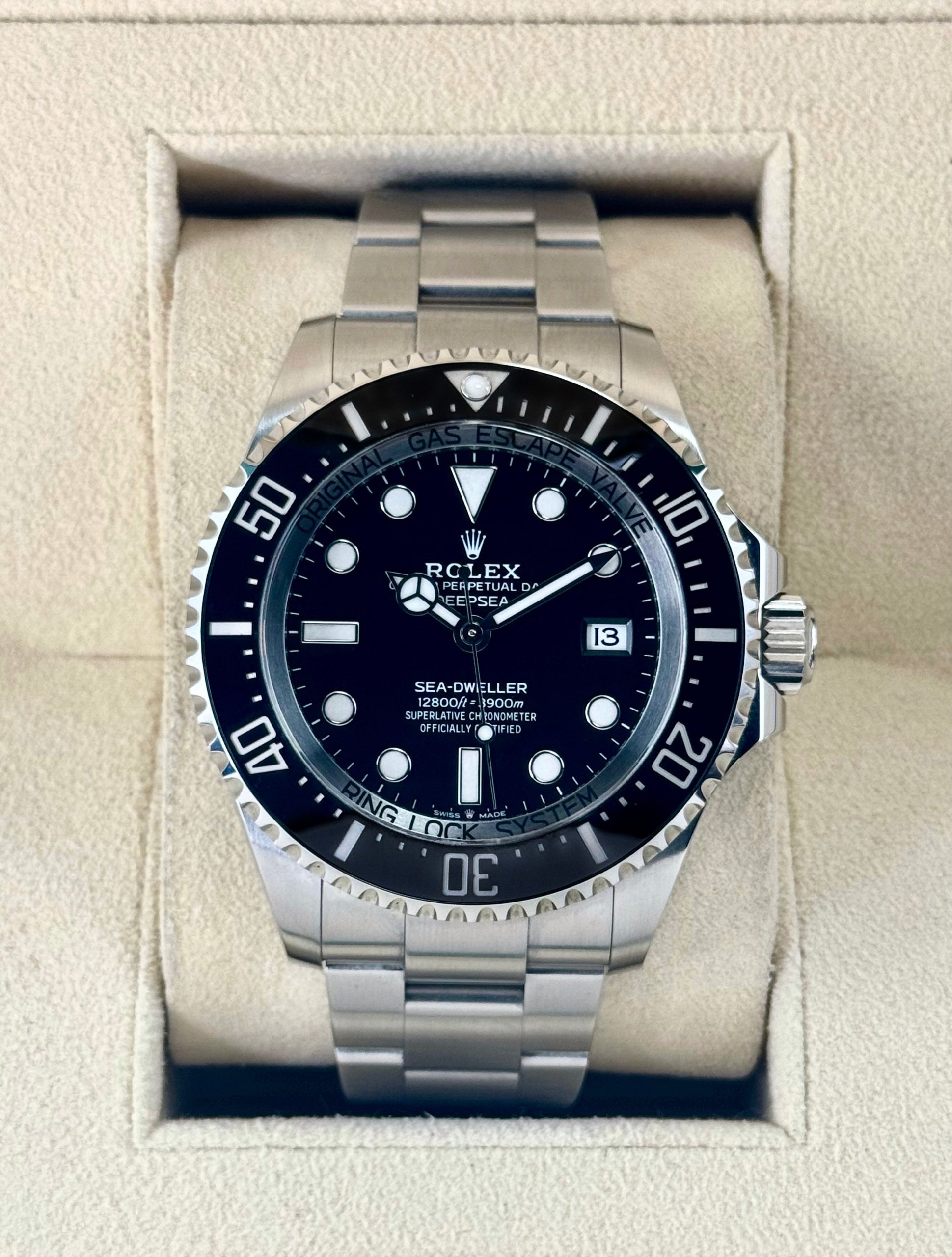 2023 Rolex Deepsea 44mm 136660 Stainless Steel Black Dial