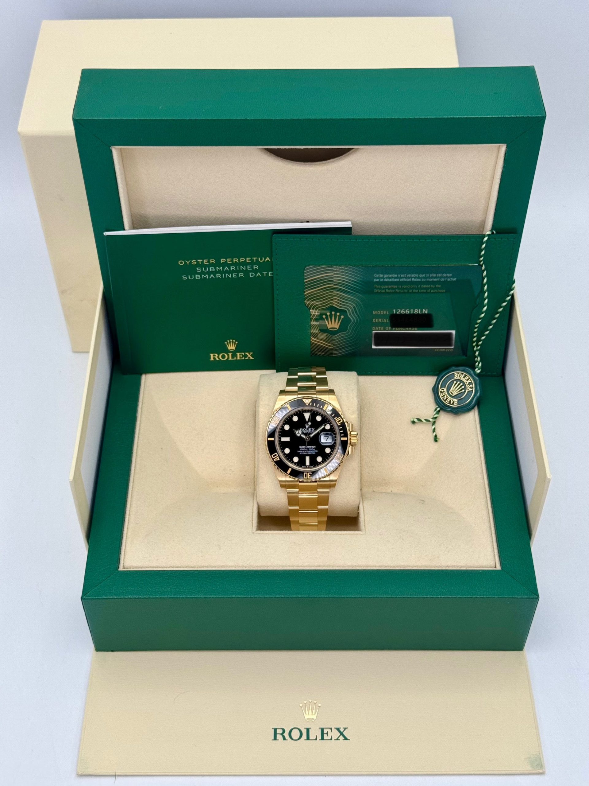 2022 Rolex Submariner 41mm 126618LN Yellow Gold Black Dial - Image 10
