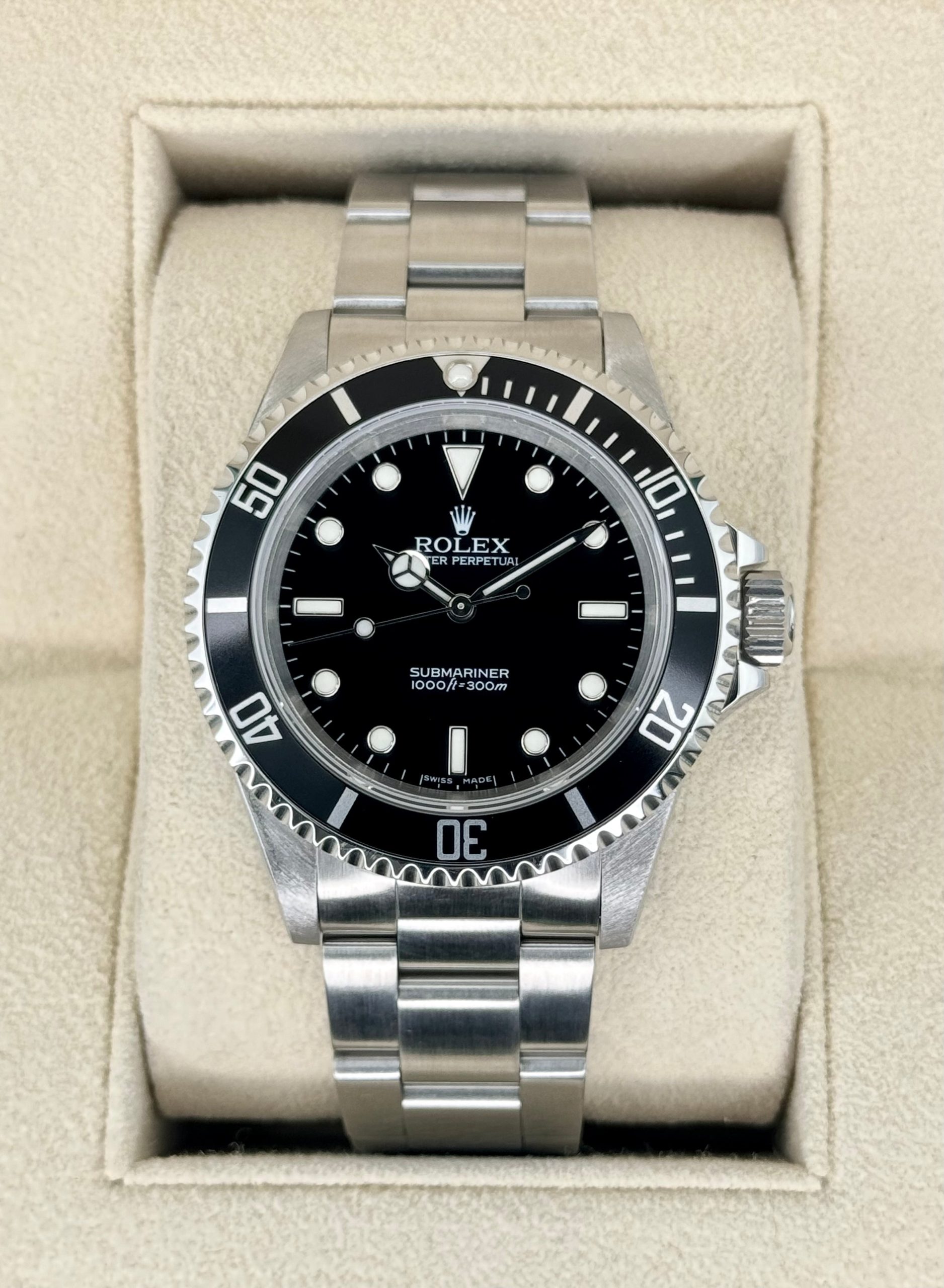 2000 Rolex Submariner 40mm 14060M Stainless Steel Black Dial