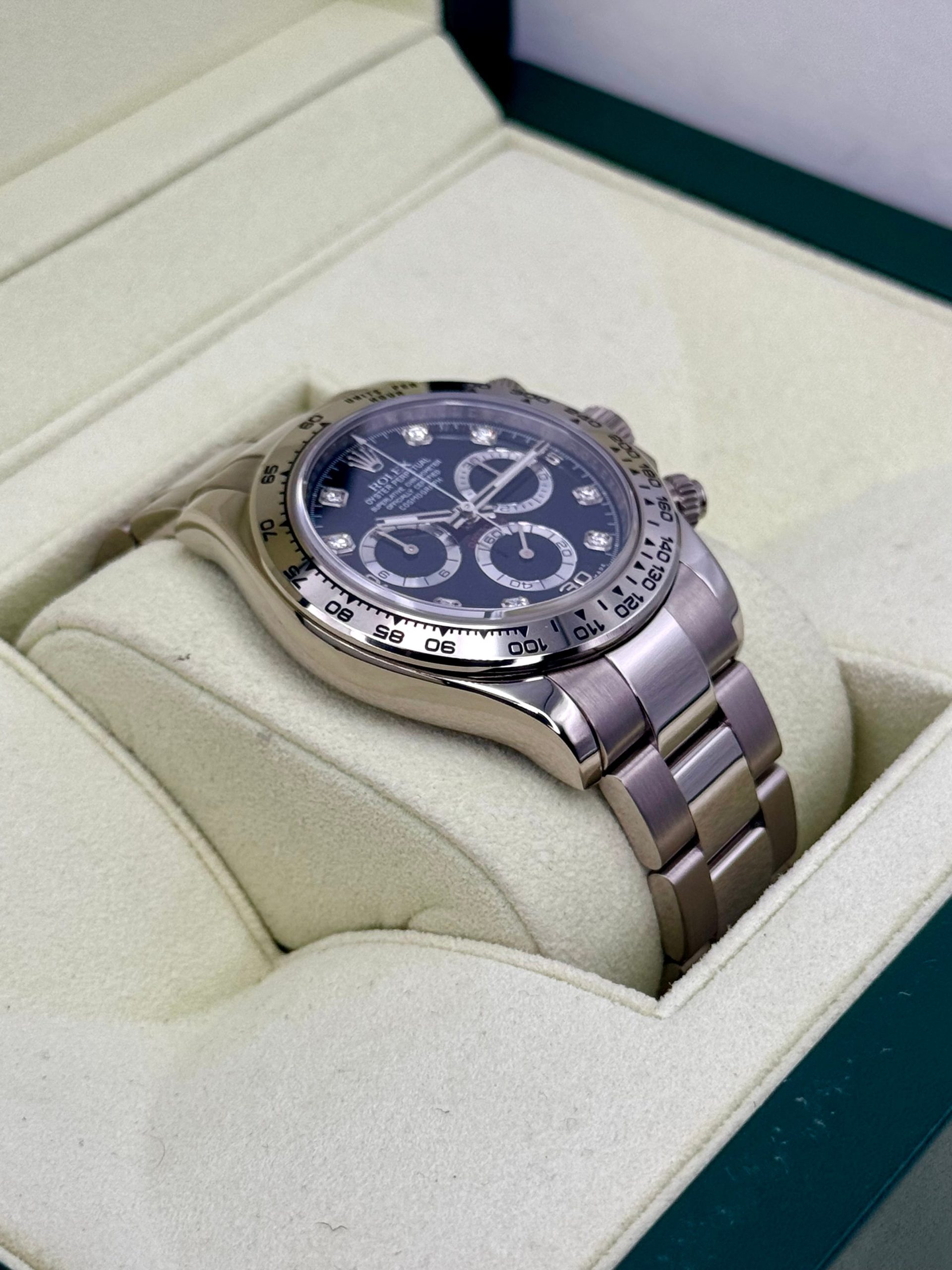 2009 Rolex Daytona 40mm 116509 White Gold Black Diamond Dial - Image 6