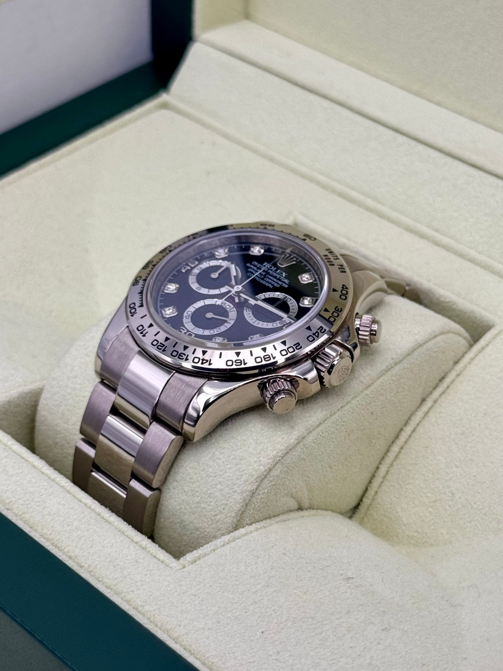 2009 Rolex Daytona 40mm 116509 White Gold Black Diamond Dial - Image 5