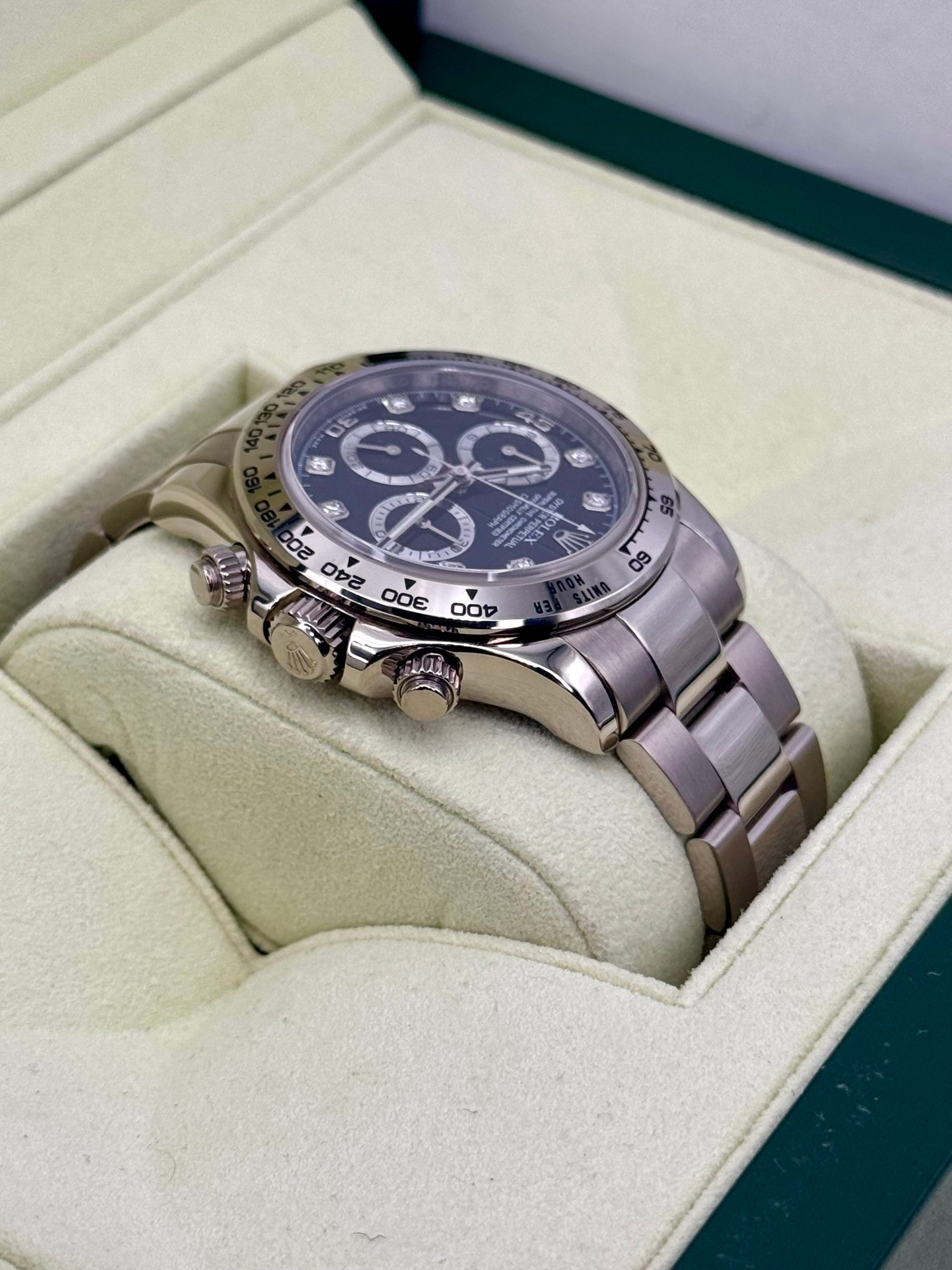 2009 Rolex Daytona 40mm 116509 White Gold Black Diamond Dial - Image 9
