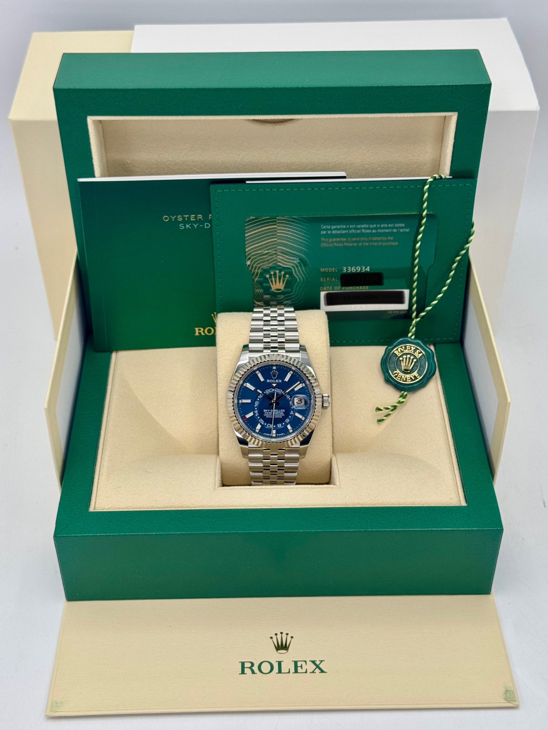 NEW 2024 Rolex Sky-Dweller 42mm 336934 Jubilee Blue Dial - Image 10
