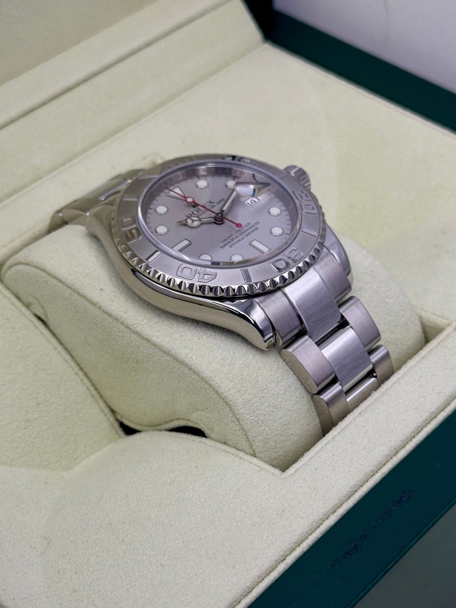 2010 Rolex Yacht-Master 40mm 16622 Platinum Bezel and Dial - Image 6