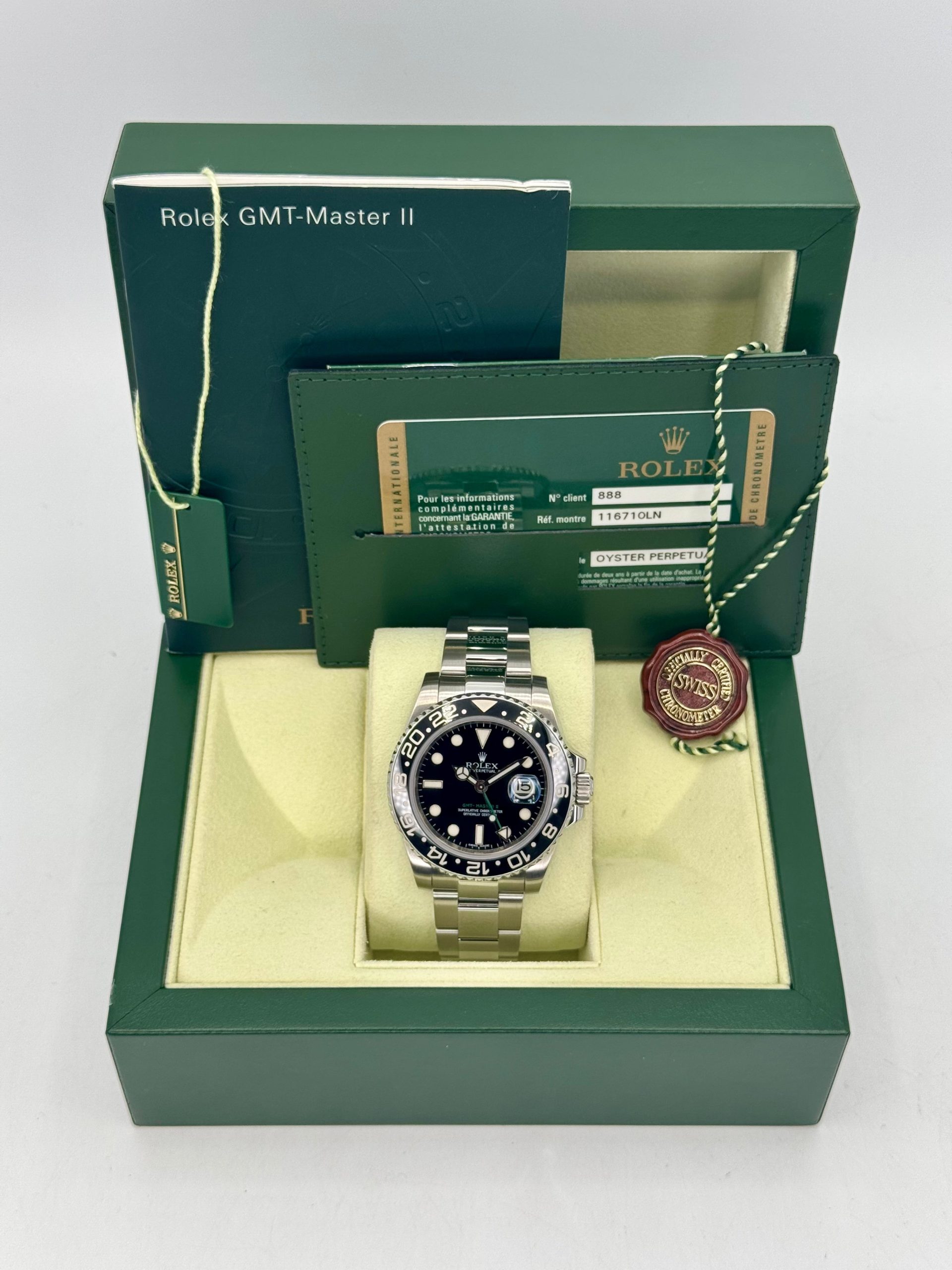 2010 Rolex GMT-Master II 40mm 116710LN Stainless Steel Black Dial - Image 9