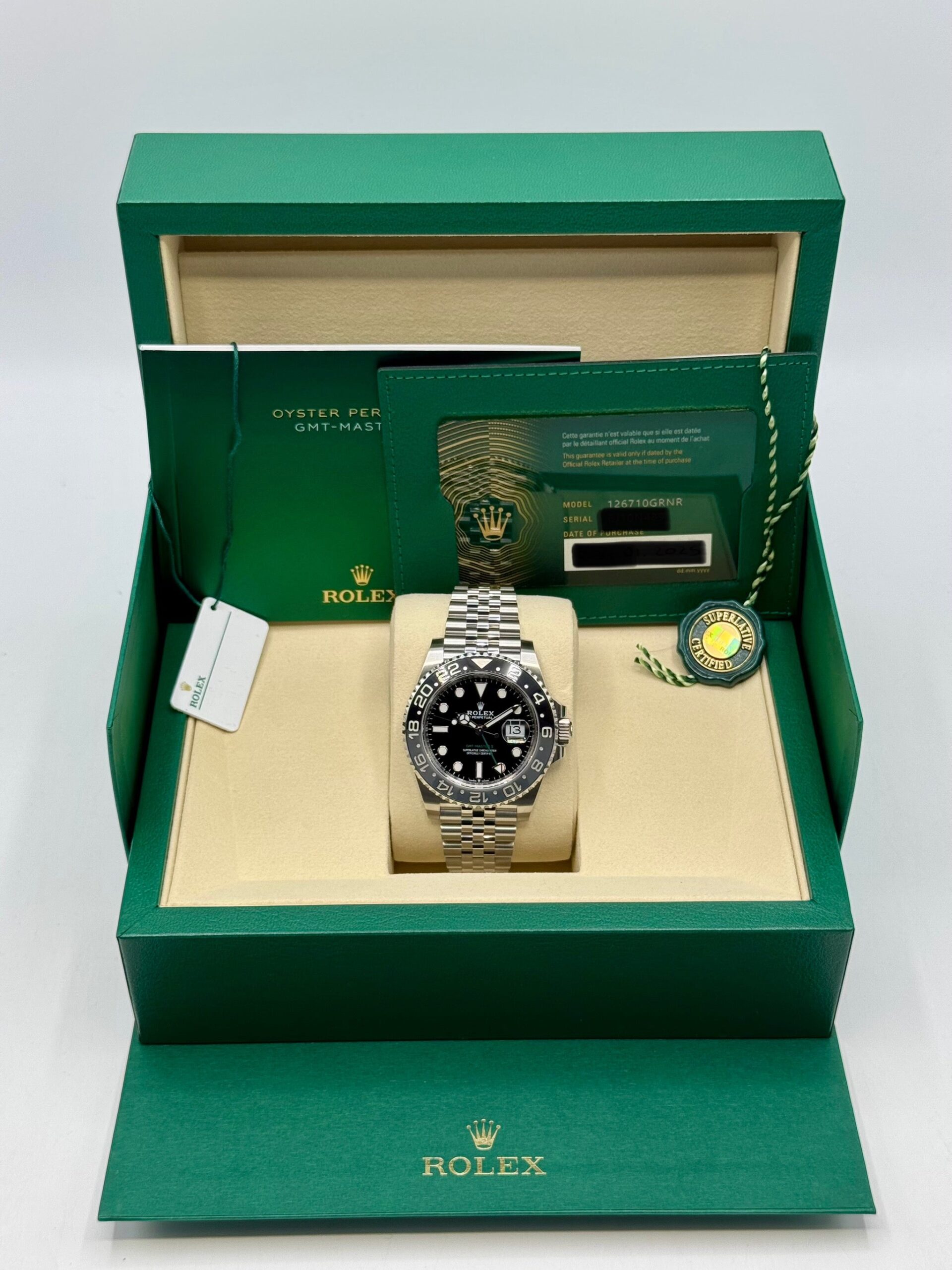 NEW 2025 Rolex GMT-Master II "Bruce Wayne" 40mm 126710GRNR Jubilee - Image 9