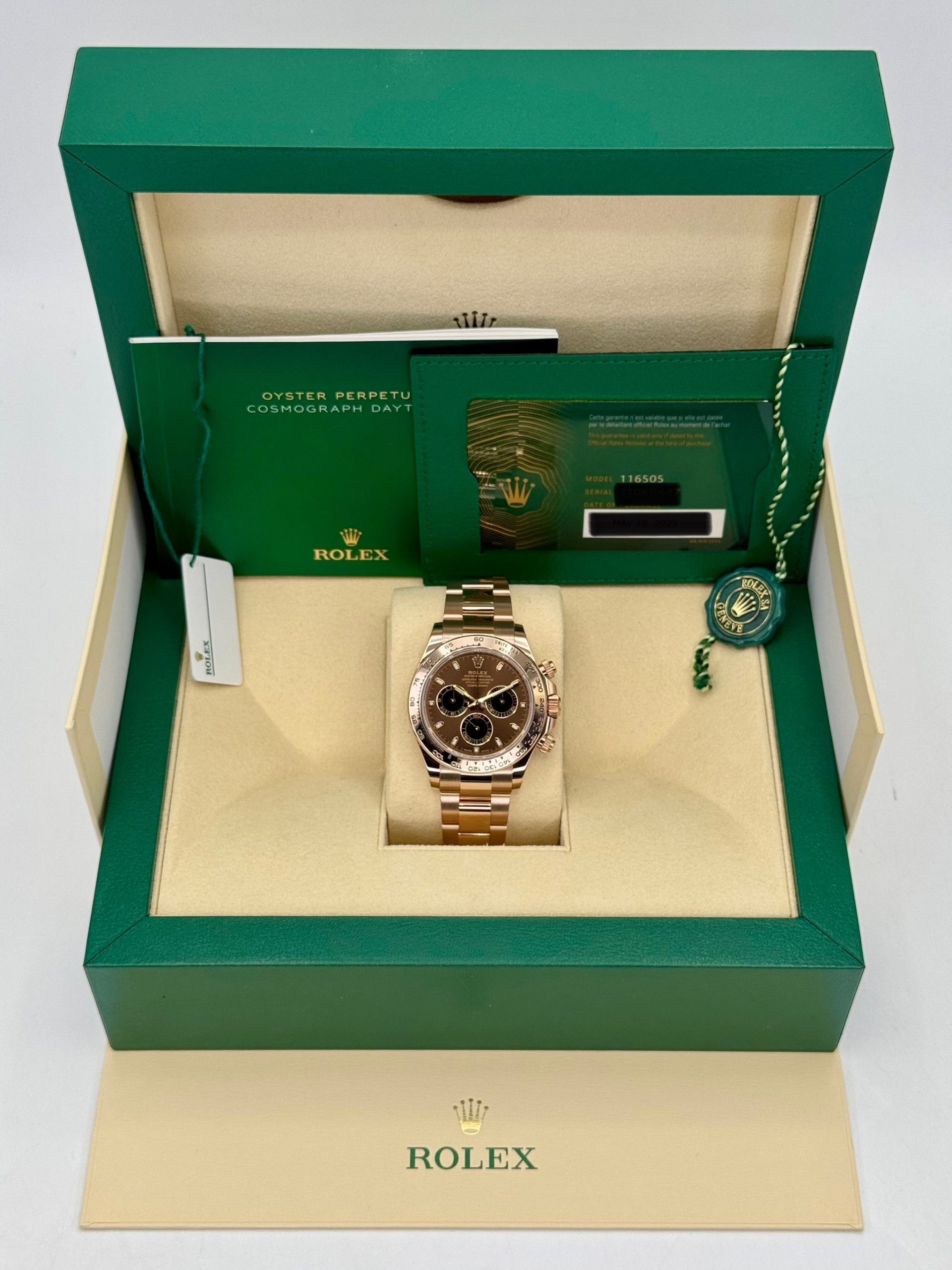 2023 Rolex Daytona 40mm 116505 Rose Gold Chocolate Dial - Image 9