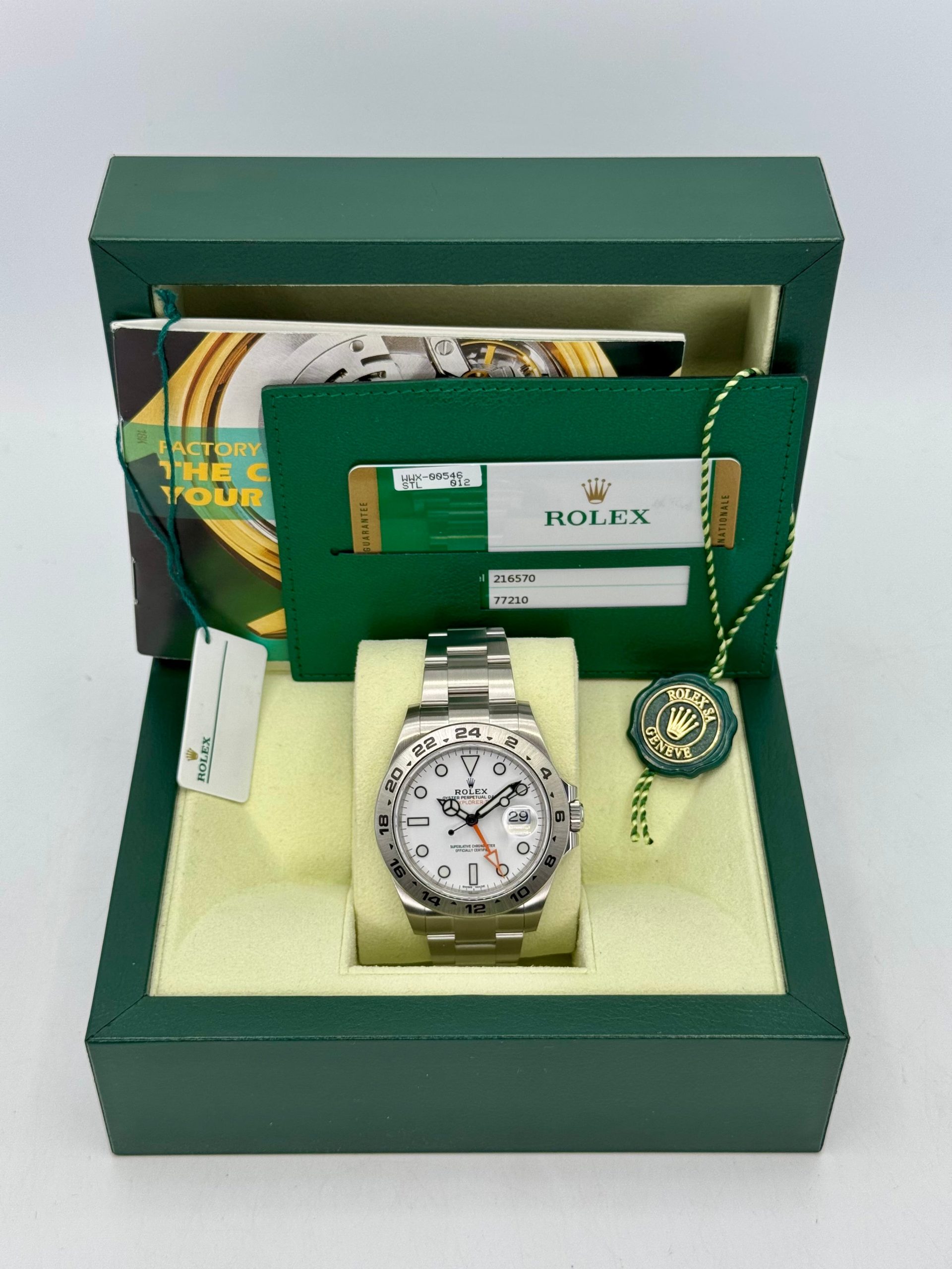 2019 Rolex Explorer II 42mm 216570 Stainless Steel Polar White Dial - Image 9