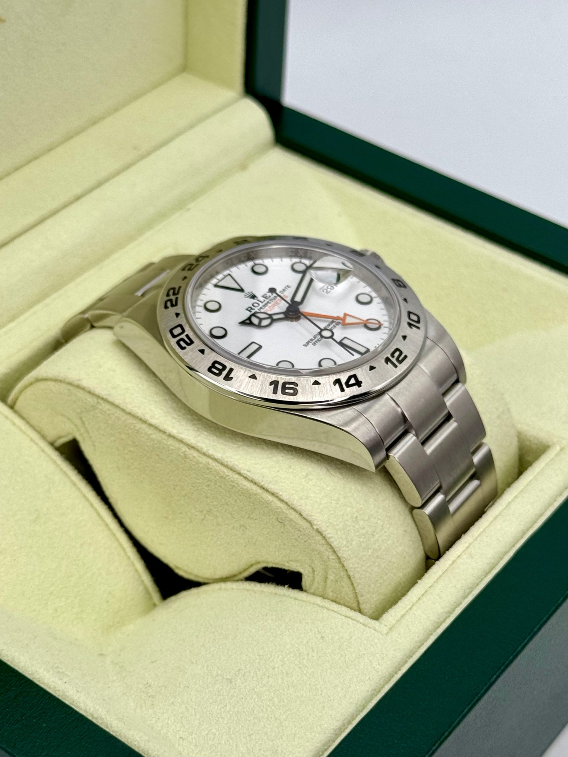 2019 Rolex Explorer II 42mm 216570 Stainless Steel Polar White Dial - Image 6