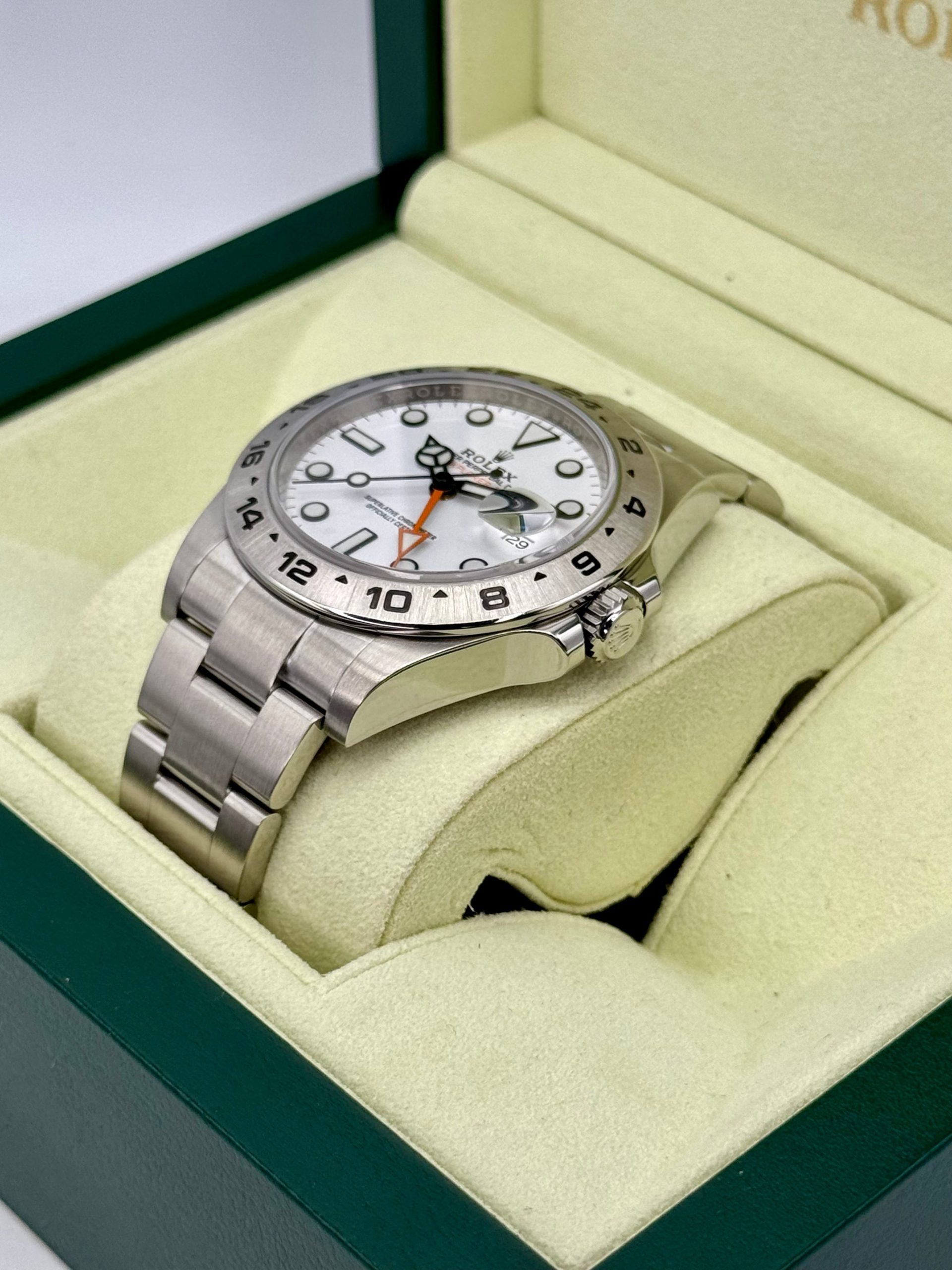 2019 Rolex Explorer II 42mm 216570 Stainless Steel Polar White Dial - Image 5