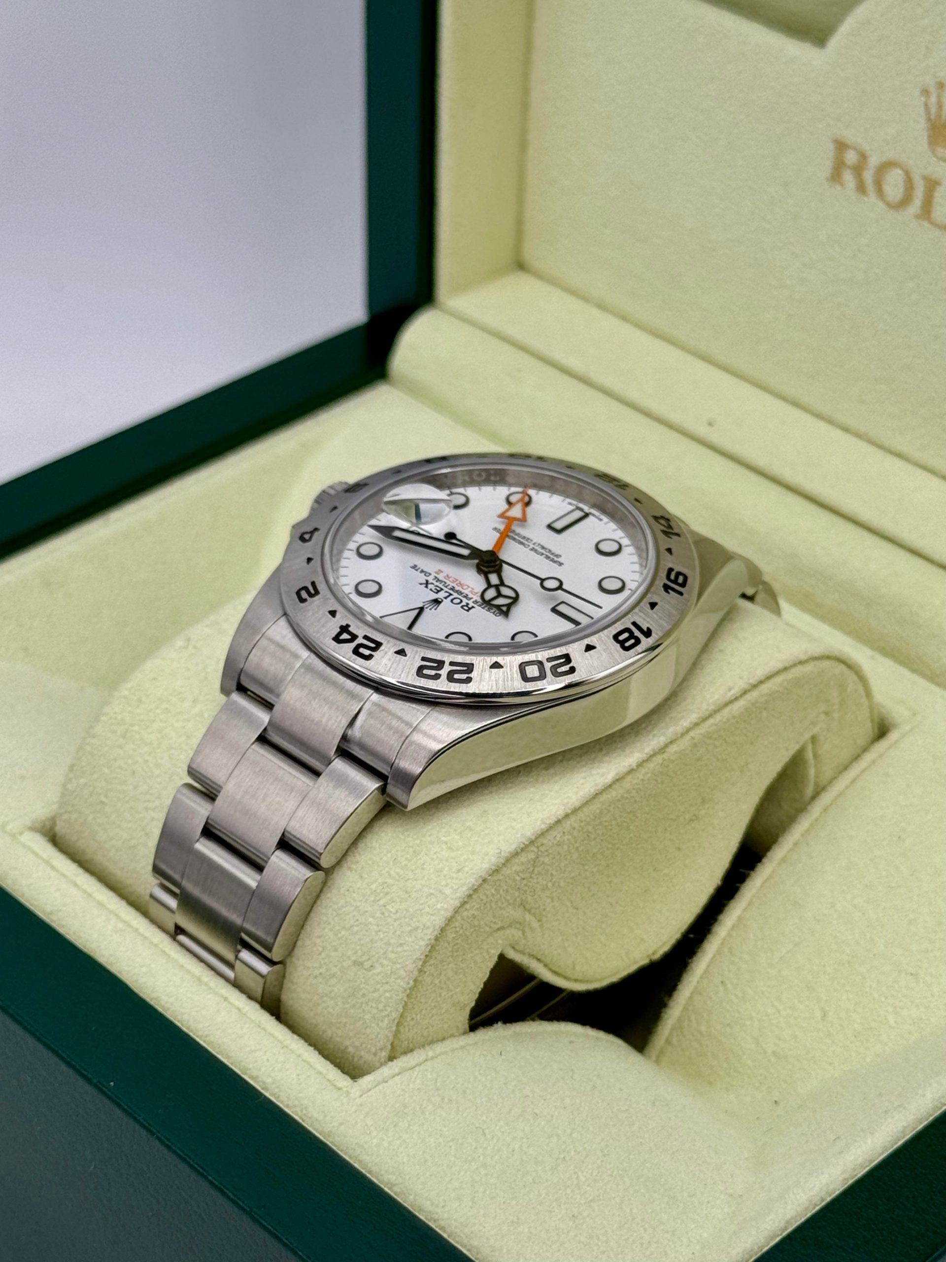 2019 Rolex Explorer II 42mm 216570 Stainless Steel Polar White Dial - Image 7