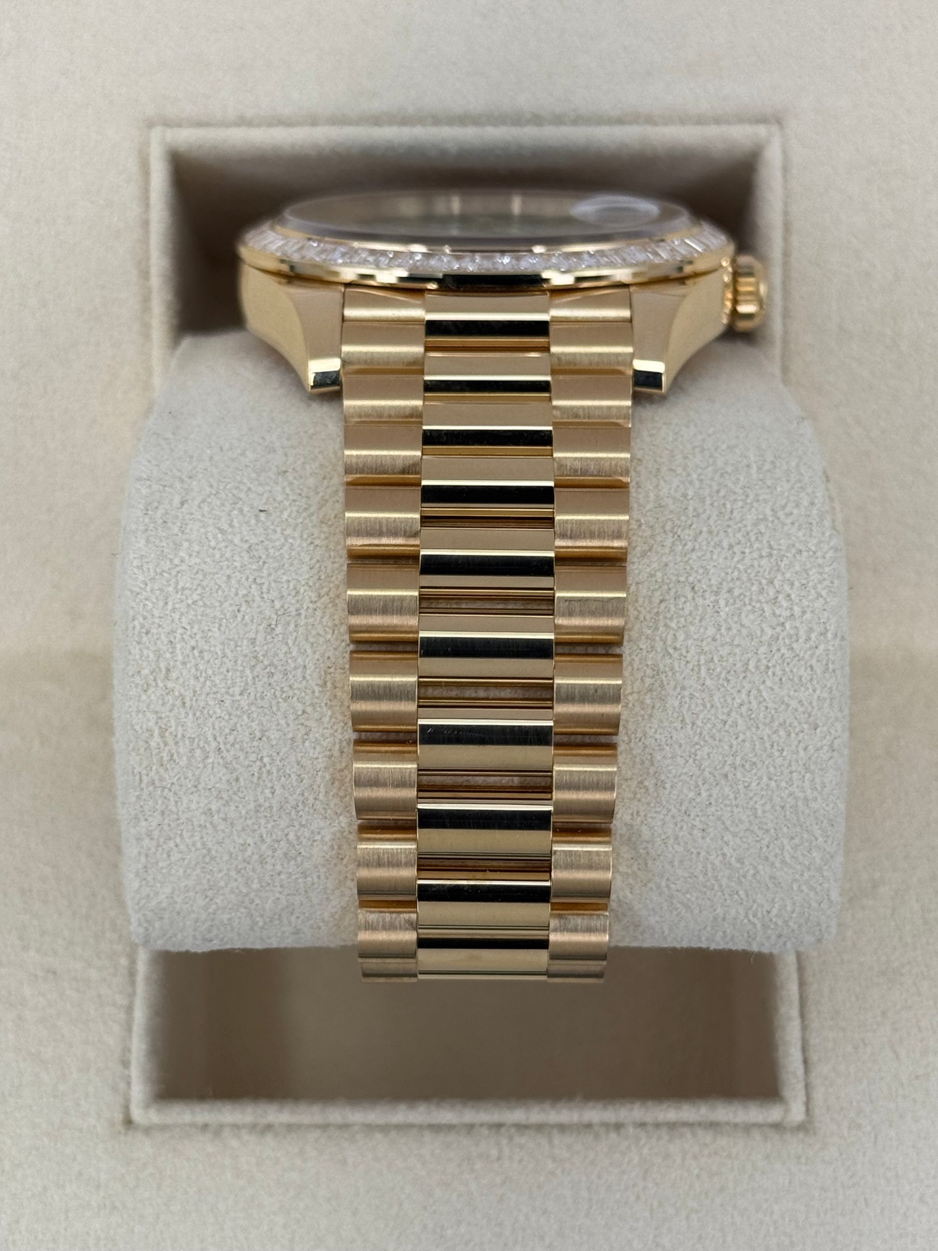 2023 Rolex Day-Date 40mm 228398TBR Presidential Yellow Gold Green Dial - Image 3