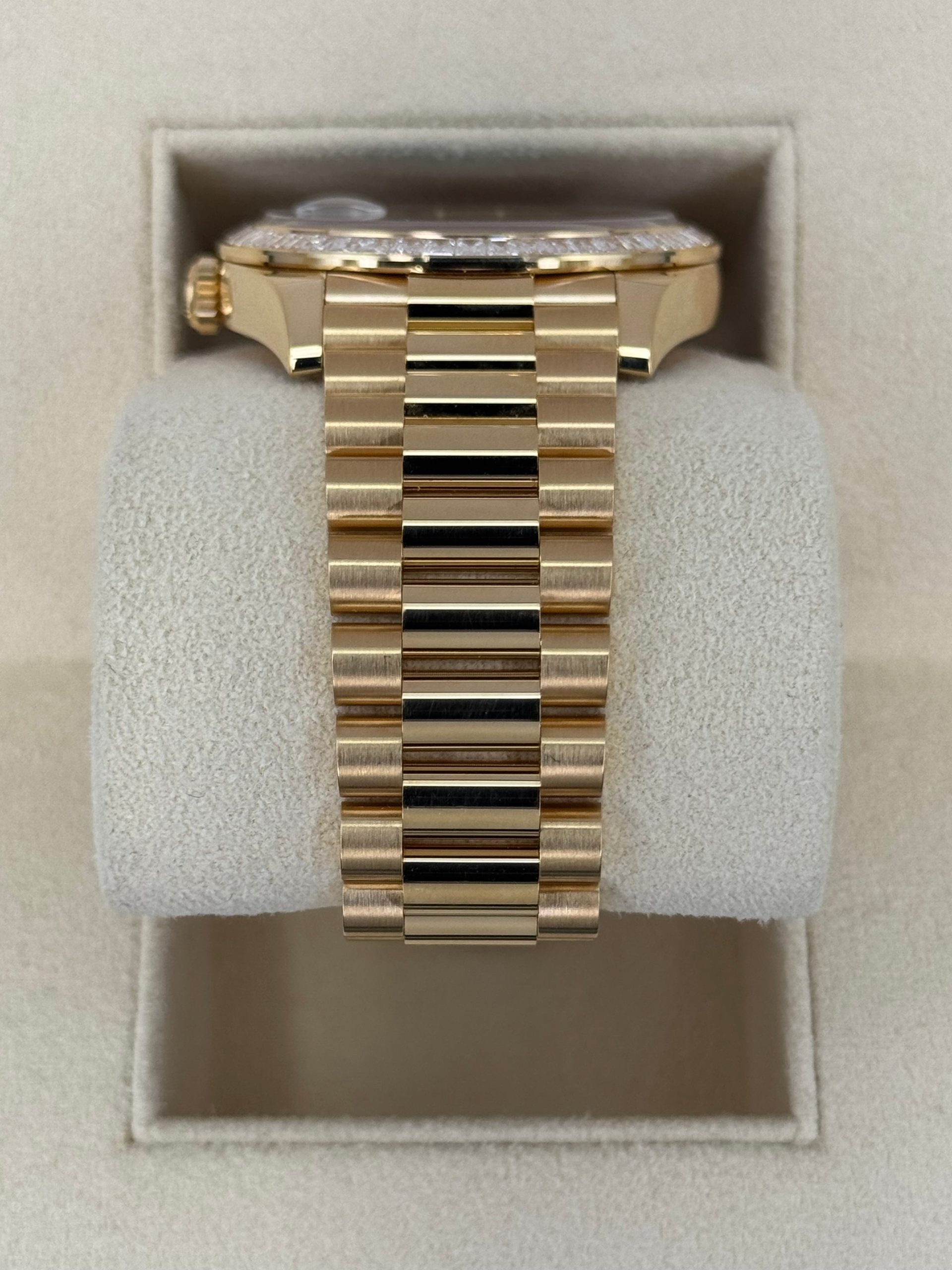 2023 Rolex Day-Date 40mm 228398TBR Presidential Yellow Gold Green Dial - Image 4