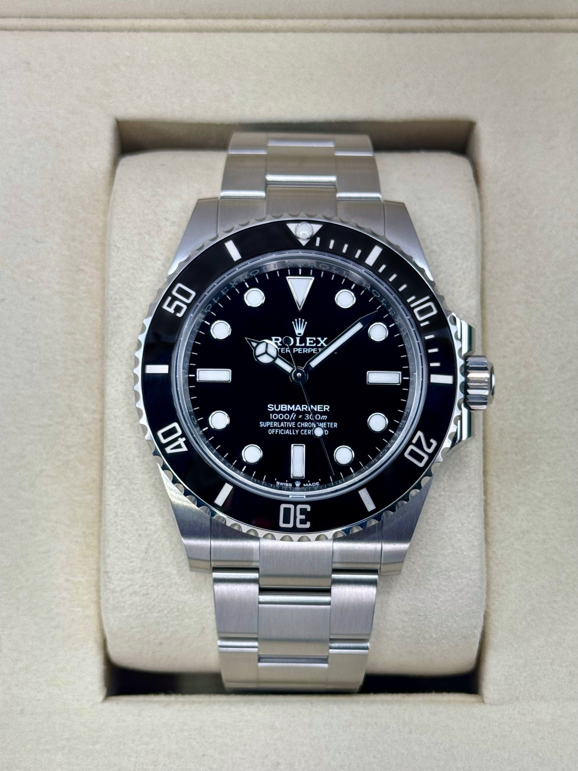 NEW 2025 Rolex Submariner 41mm 124060 Stainless Steel Black Dial